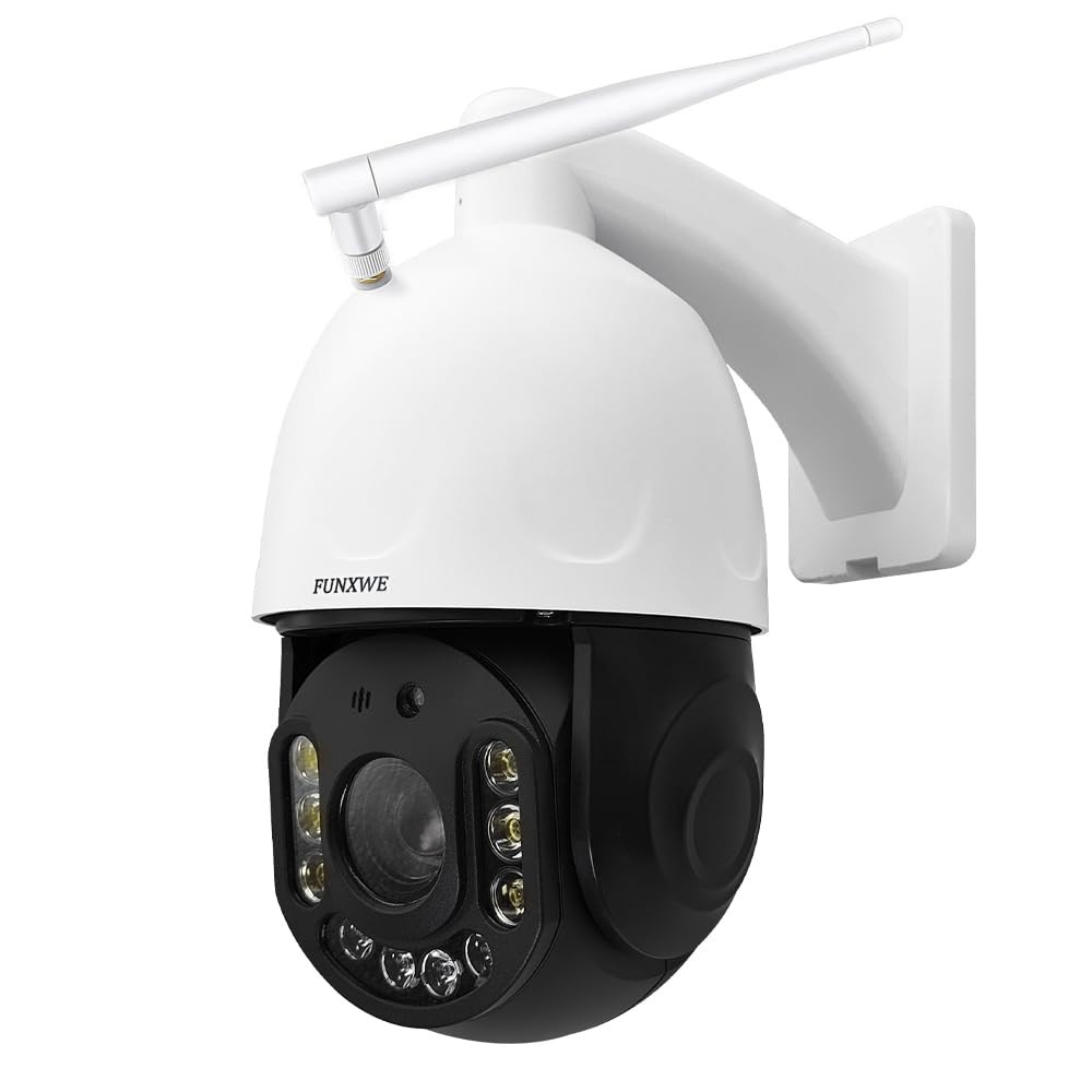 funxwe 8MP 4K 30X Optical Zoom Security PTZ Wireless IP Camera, 2.4GHz 5GHz…