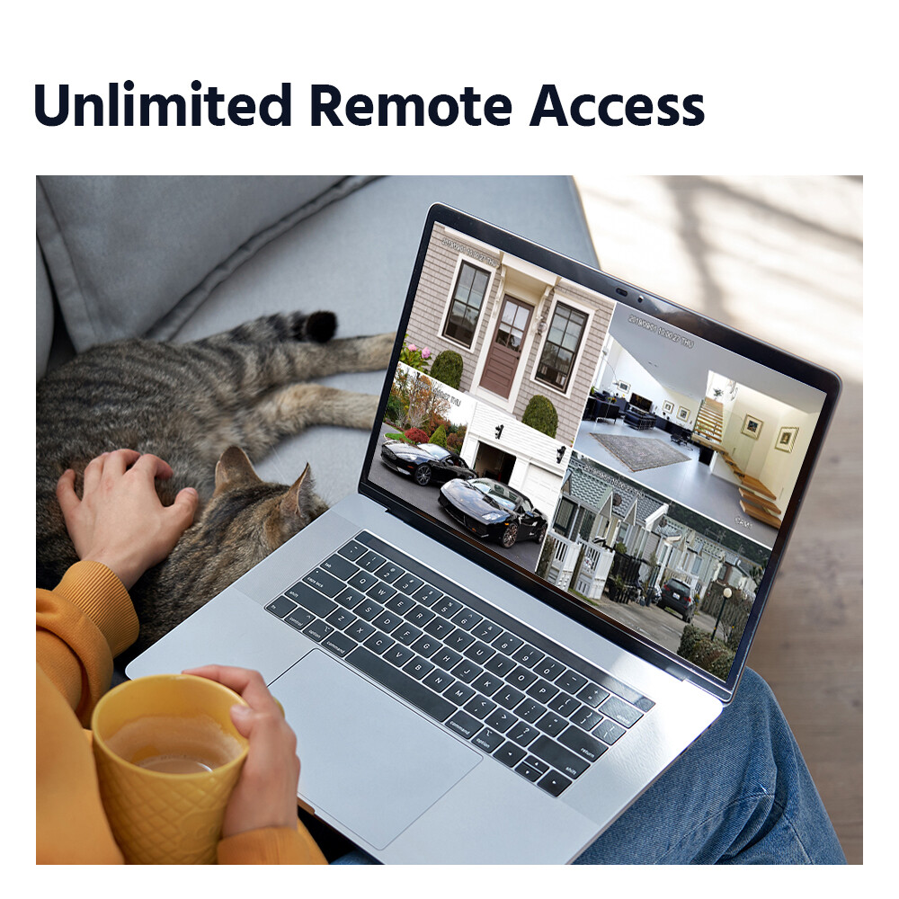 ANNKE 2x 3MP Wireless Outdoor Security IP Camera WIFI Audio Recording for N48WHR