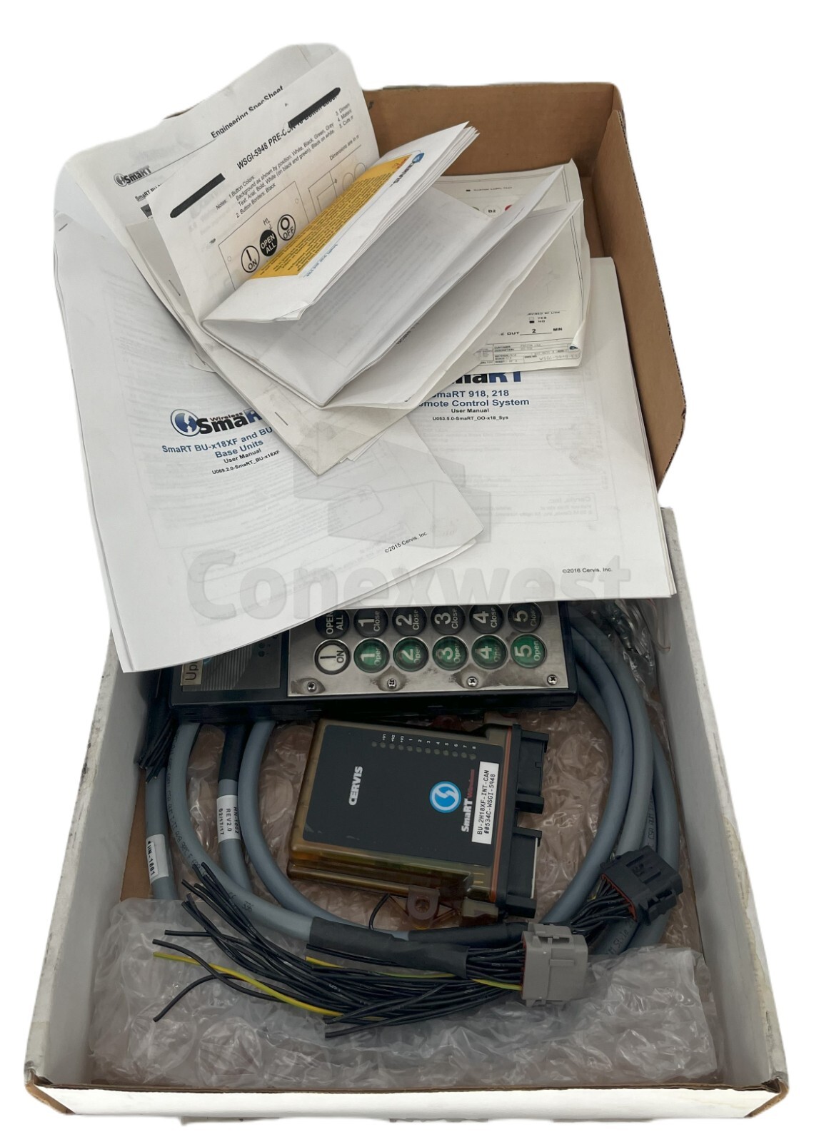 CERVIS WIRELESS SMART RECEIVER BU-2H18XF WITH REMOTE AND CONNECTORS