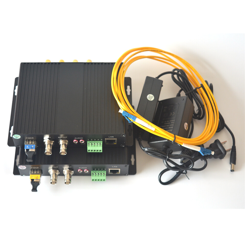 3G-SDI Ethernet over Fiber Optic Media Converter SM up 20Km for SDI Camera CCTV