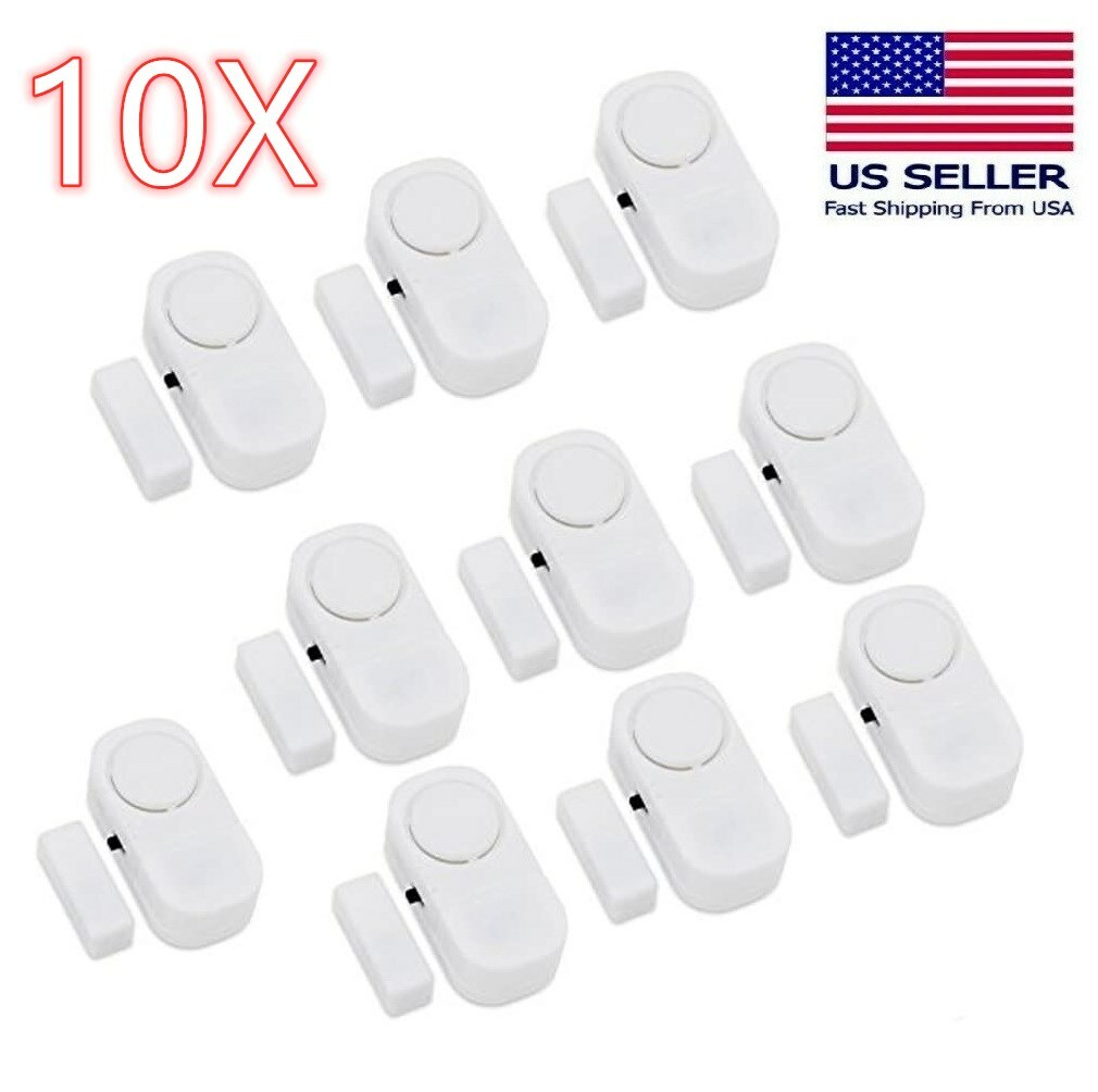 10X WIRELESS Home Window Door Burglar Security ALARM System Magnetic Sensor