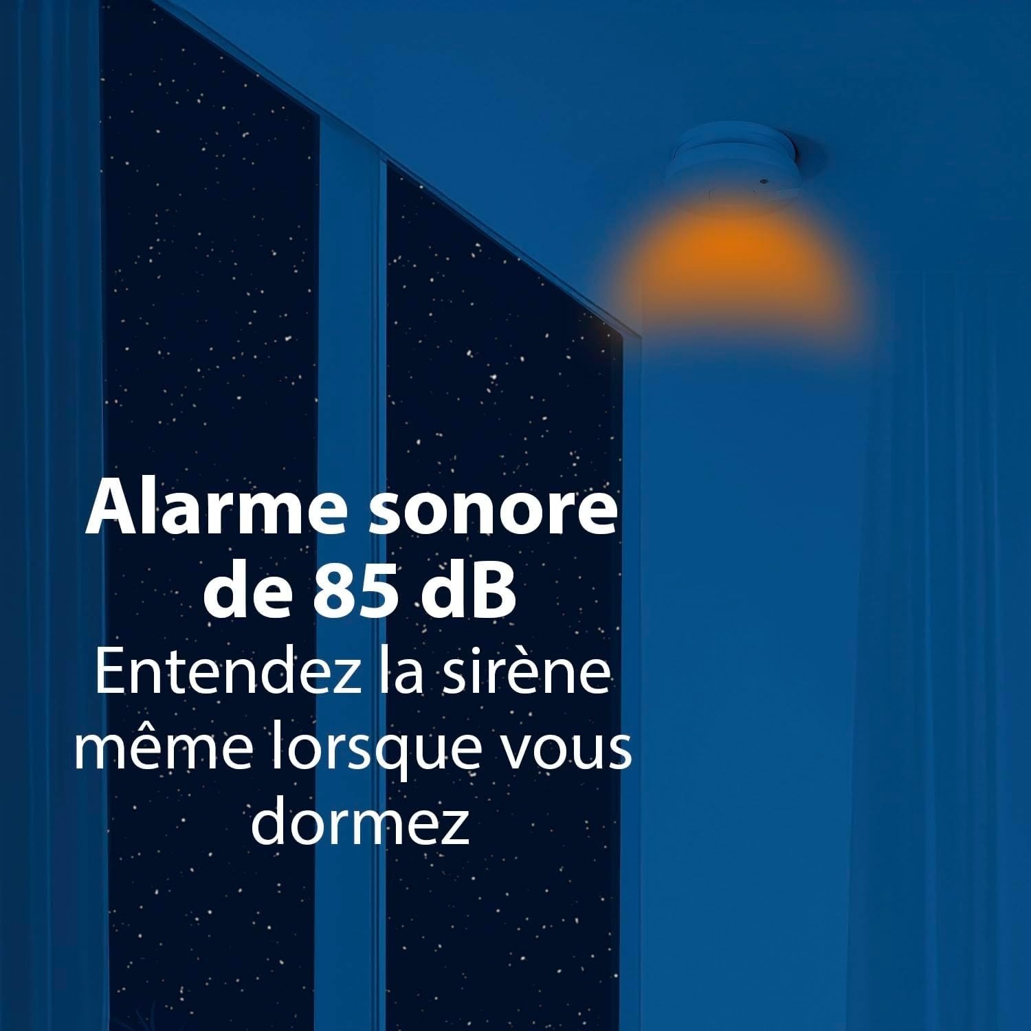 Smartwares 10.04.62 détecteur de fumée – Capteur Optique – Bouton de Test – 85db