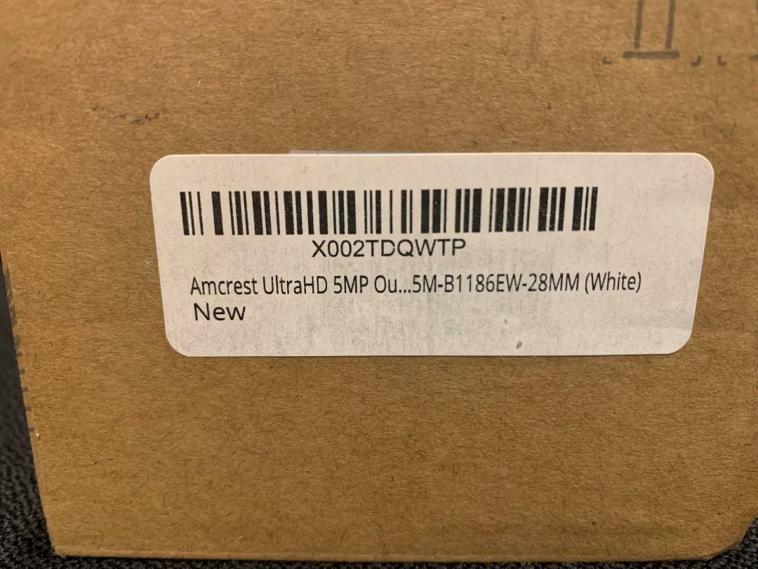 Amcrest UltraHD 5MP Outdoor POE Camera 2592 x 1944p Bullet IP Security Camera