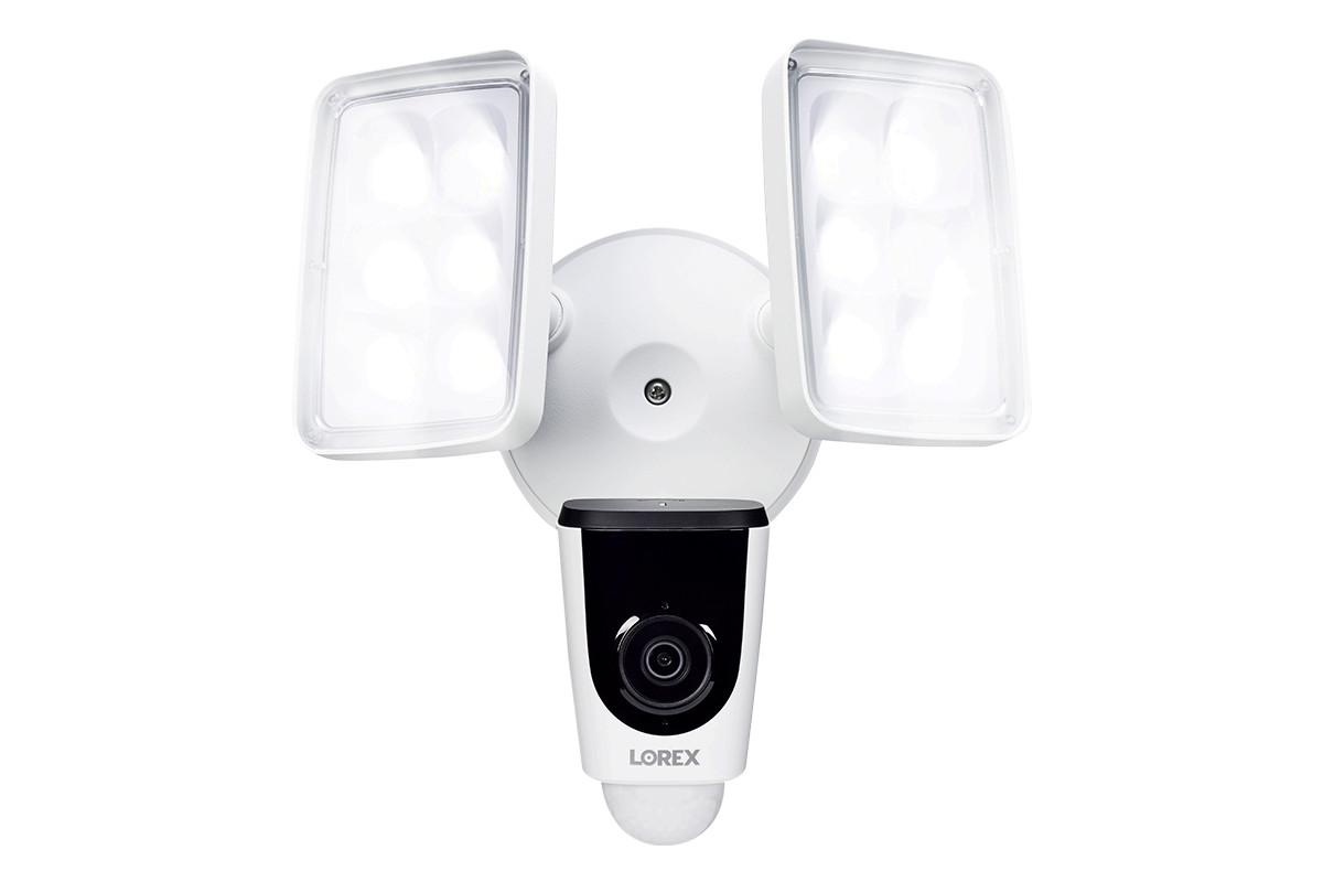 LOREX 1080p Wi-Fi Floodlight Camera Weatherproof, Two Way Talk, Deterrence Siren
