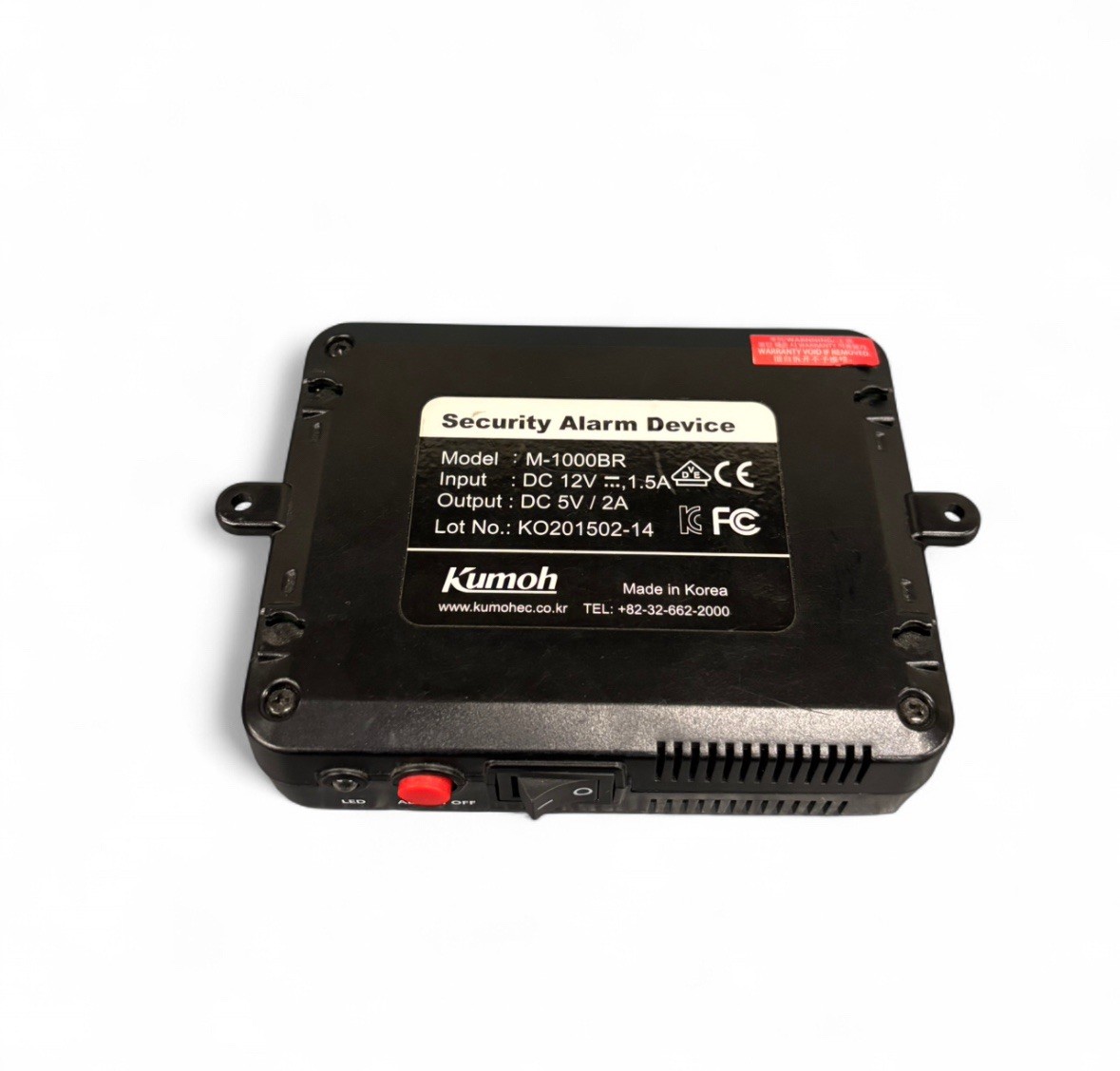 Security Alarm Control System Box, Kumoh, M- 1000BR Black 5V