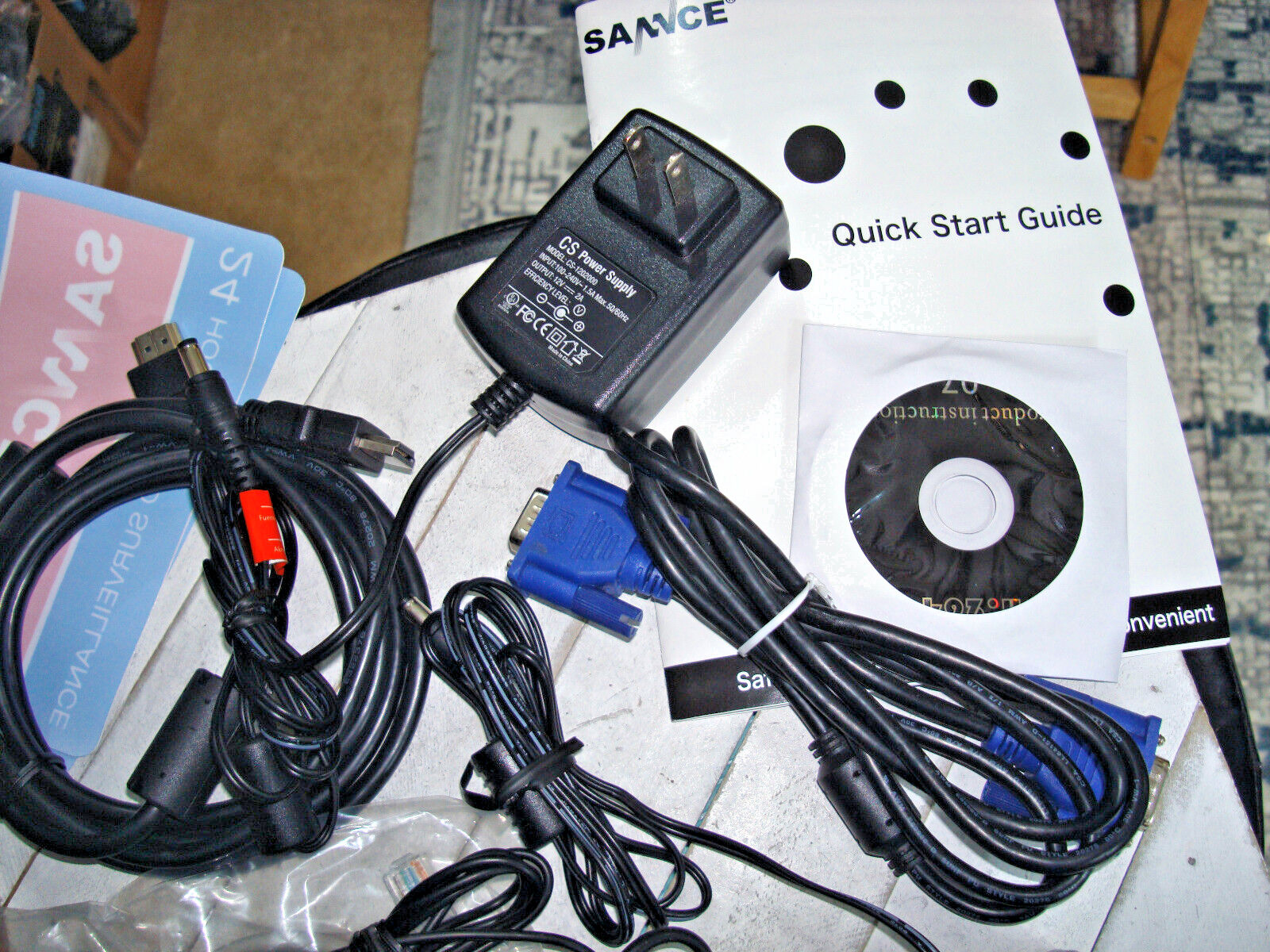 SANNCE DU-L81A1T 8 Ch DVR w/ 1 TB Formatted Hard Drive with Accessories