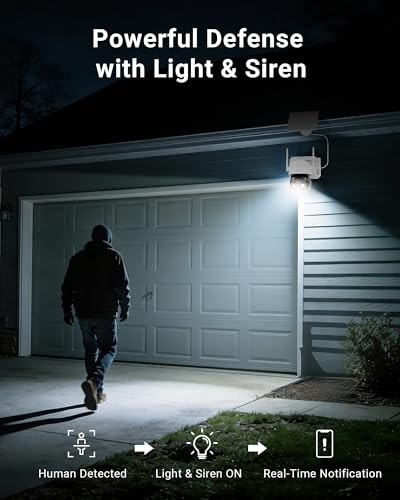 2.5K Add-on Battery Powered Wireless Outdoor Camera with Solar Panel,