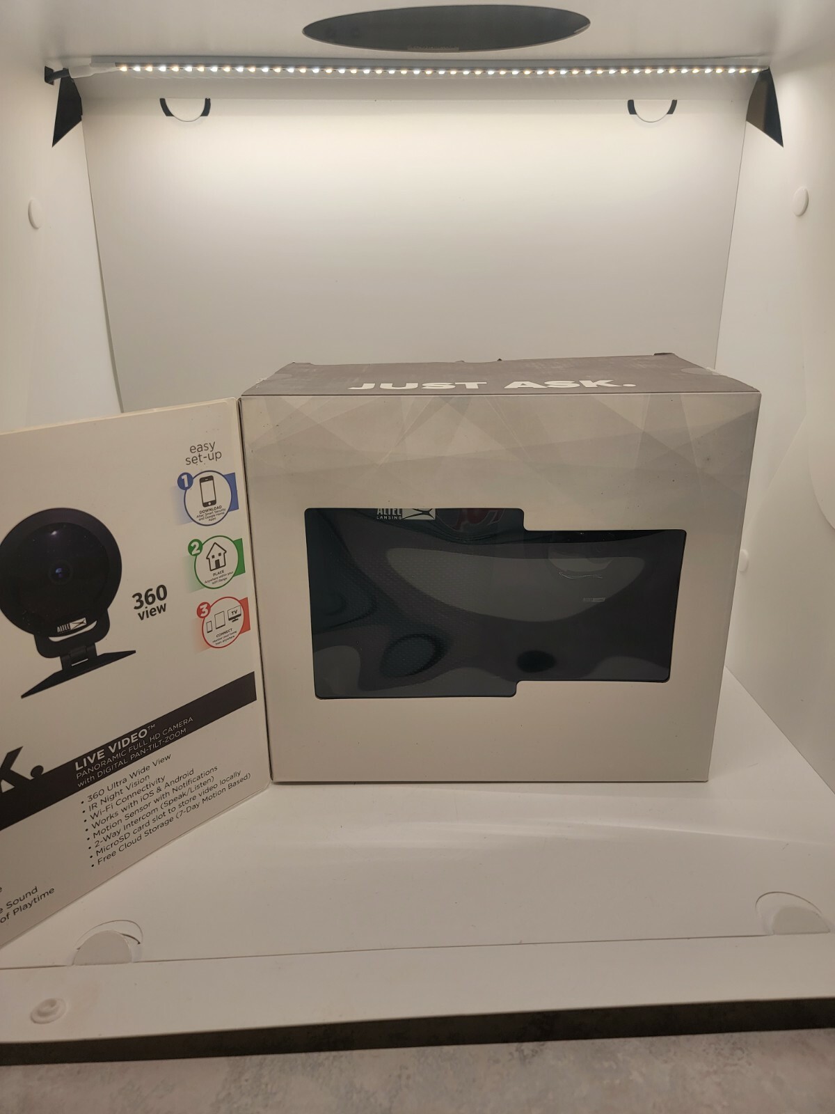 New Altec Lansing Voice Activated Smart Security System Camera Wi-Fi Speaker