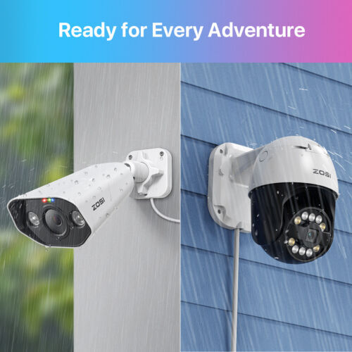ZOSI 4K 16CH Spotlight PoE Security IP 5MP Camera System Wi-Fi Two-Way Audio 4TB