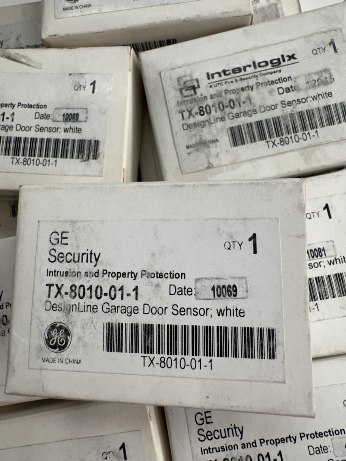 GE INTERLOGIX DESIGNLINE TX-8010-01-1 GARAGE DOOR SENSOR (LOT of 16)