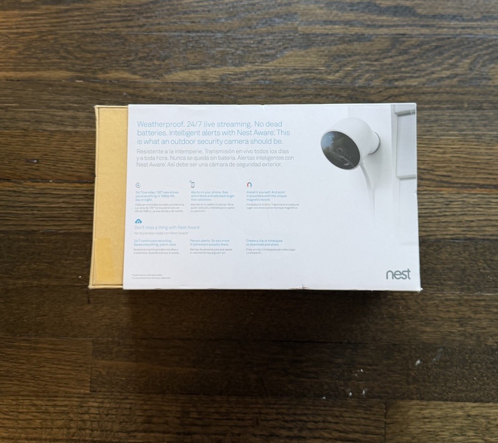 Google Nest Cam Outdoor Smart Security Cameras 2-Pack NC2400ES – New Sealed