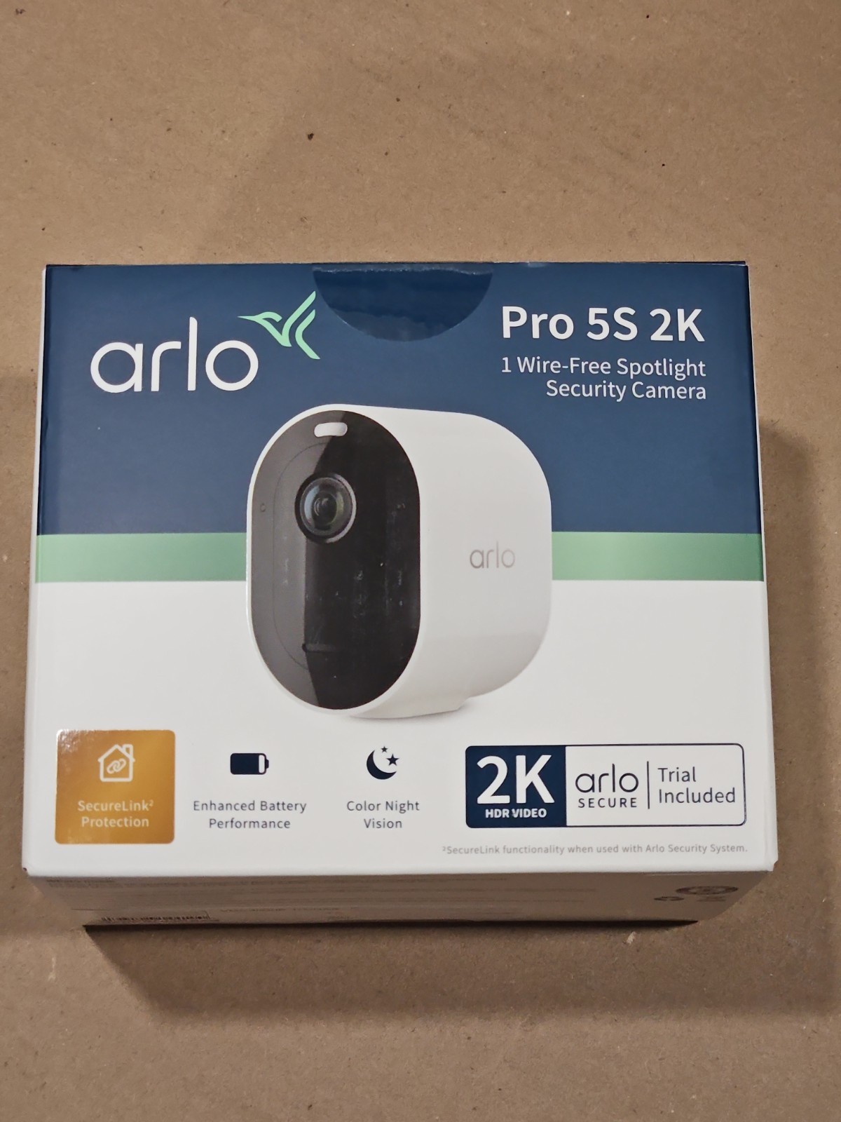 Arlo Pro 5S VMC4060P 2K Indoor/Outdoor Spotlight Camera Replacement Only