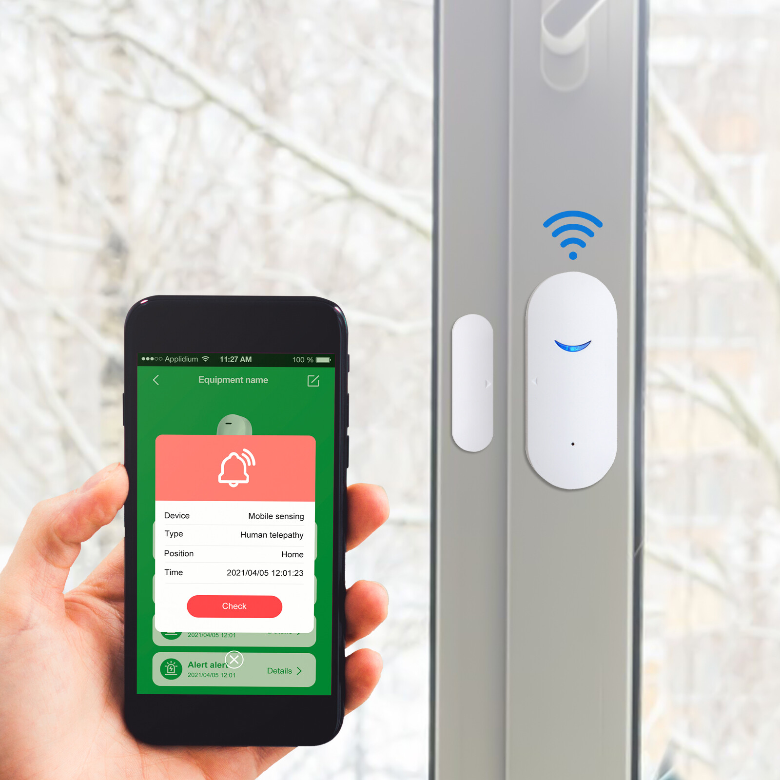 4 X Wireless Security Alarm Sensor System Home Window Door Burglar Alexa Google