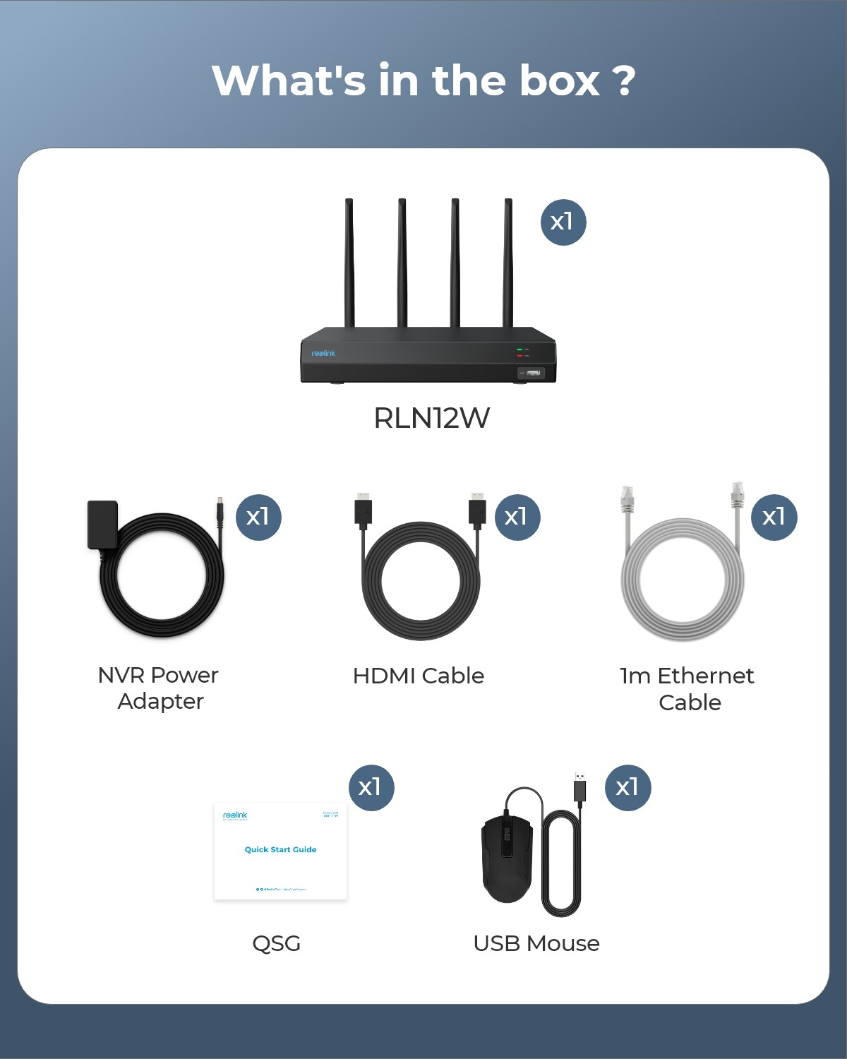 Reolink RLN12W 4K 16CH WiFi NVR 24/7 Recording for CCTV Security Camera System