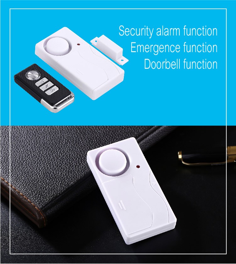 Window Door Magnetic Sensor Alarm with Wireless Remote Control 105dB Super Loud