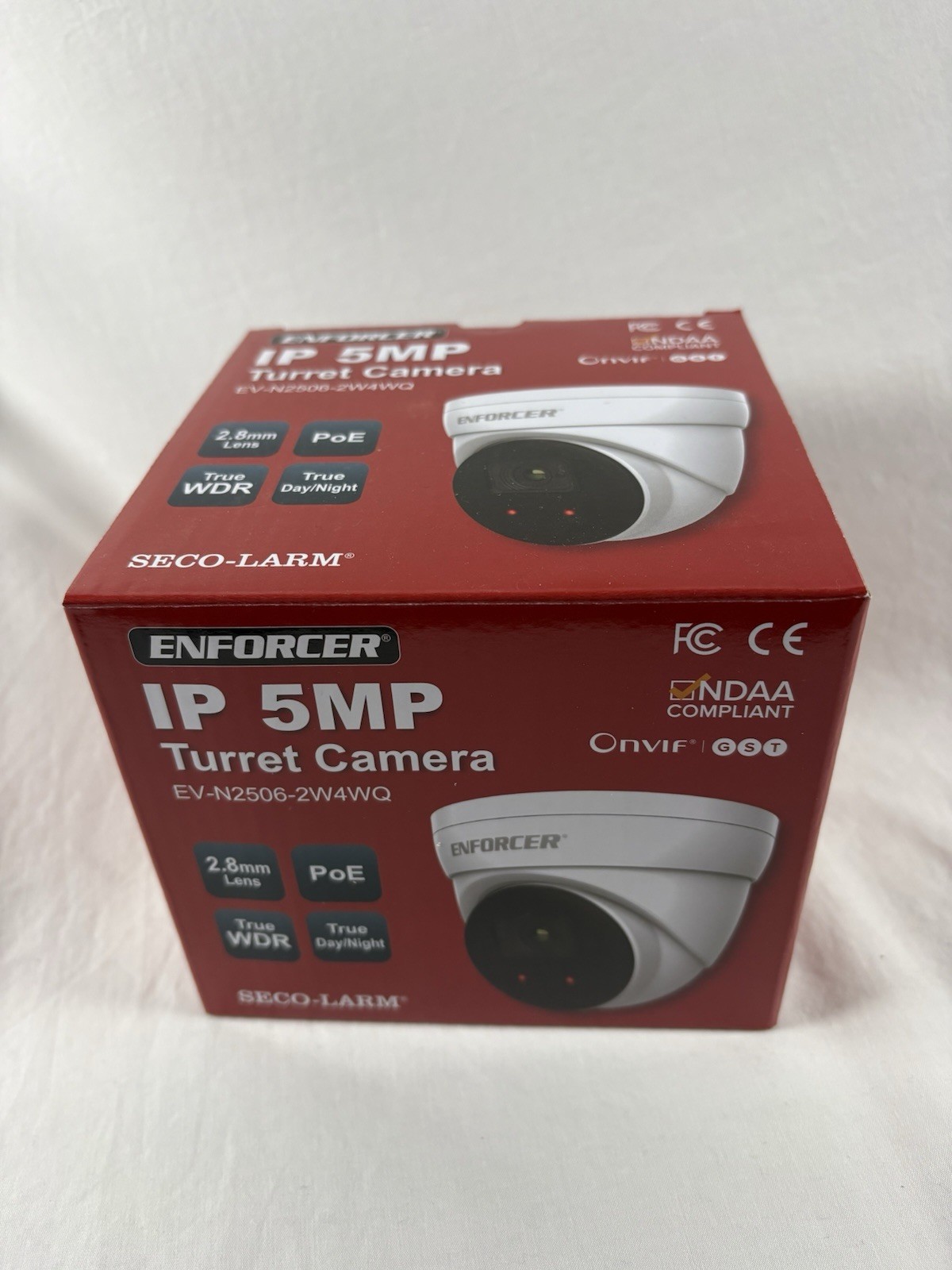 Seco-Larm EV – N2506-2W4WQ IP 5 MP Enforcer Turret Camera New