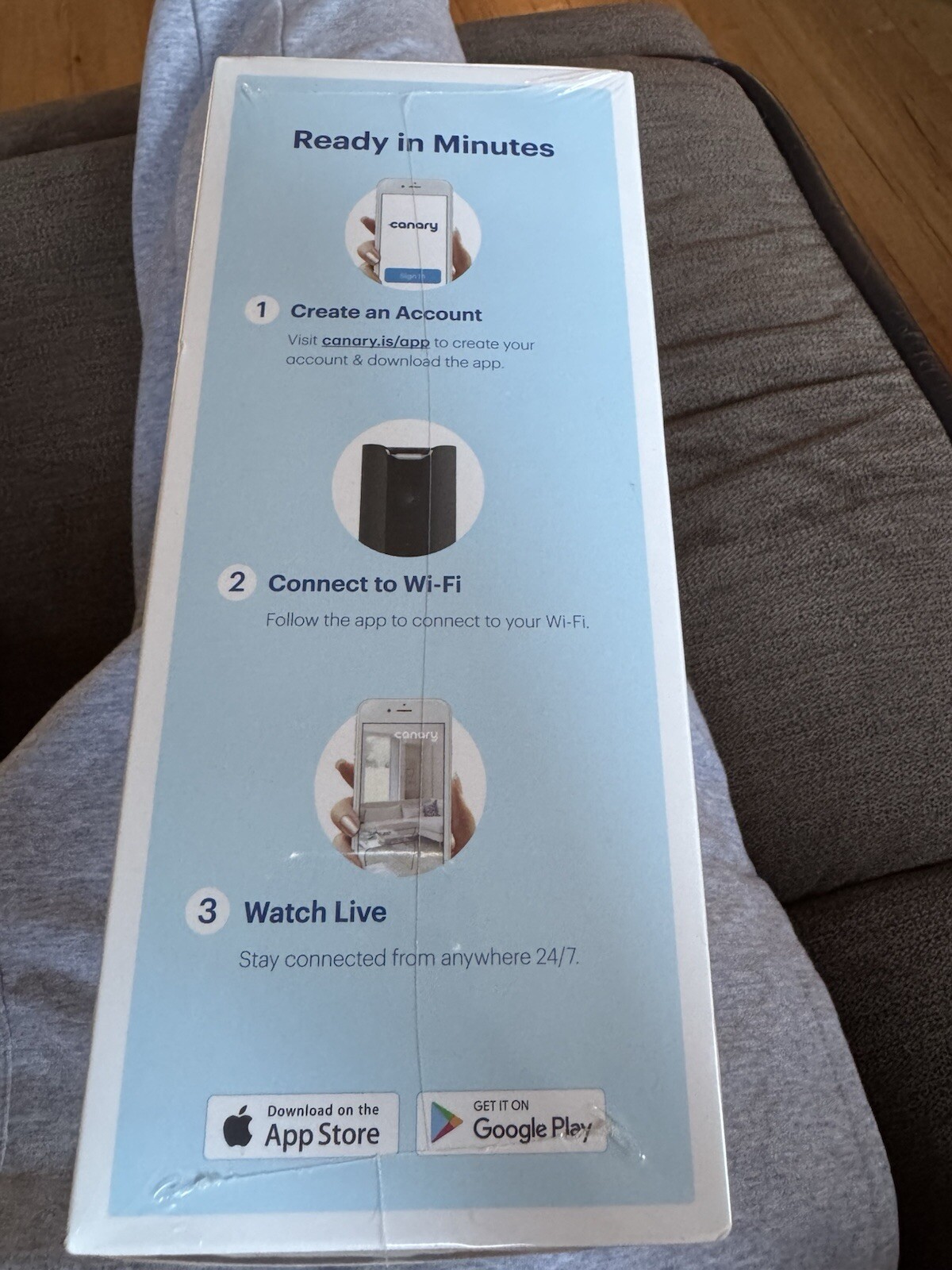 Canary Home Security Camera CAN400USBK Smart Indoor Black Factory Sealed