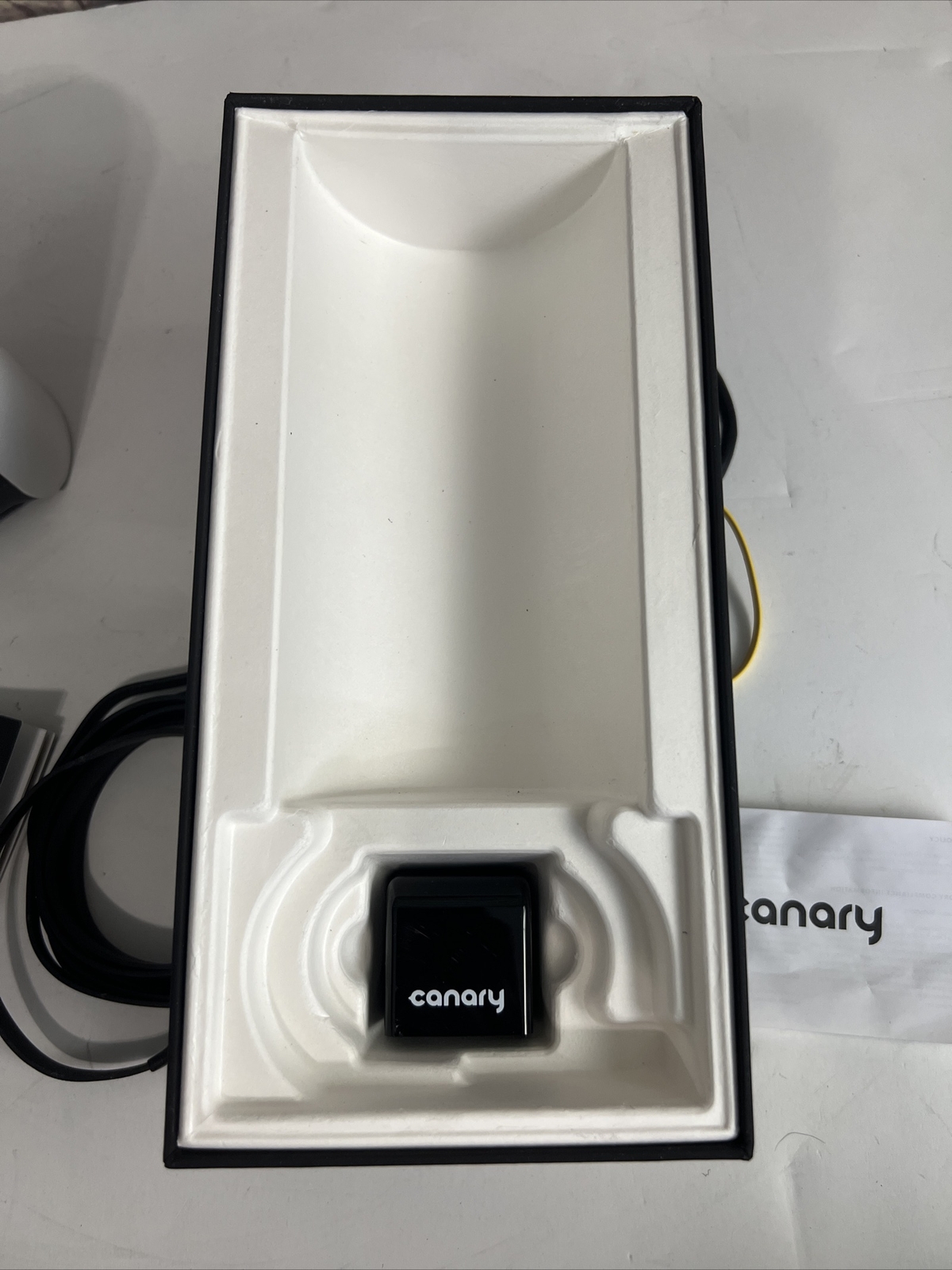 EUC Canary Security Camera CAN100USWT | White, w/Charger + Box