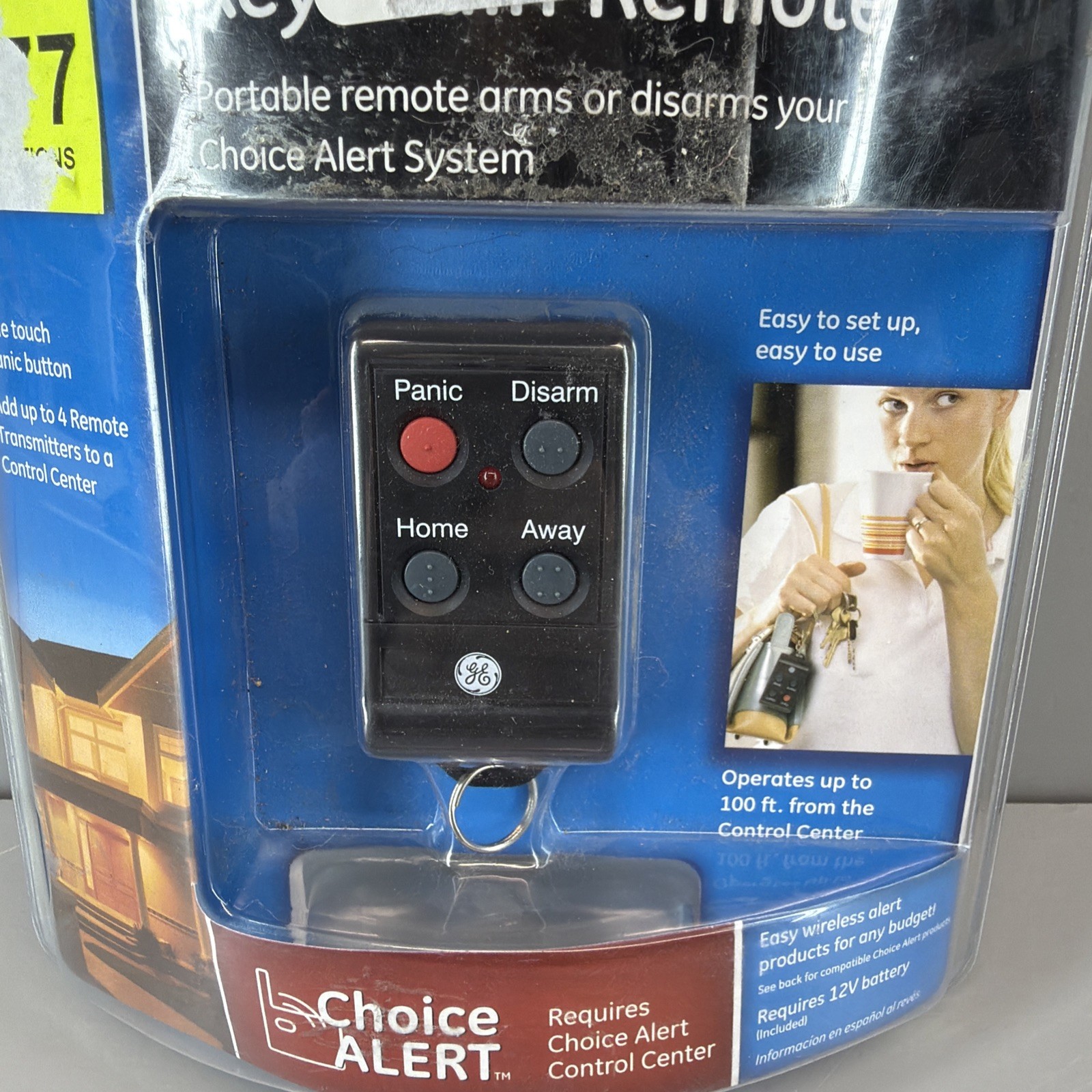 Wireless Alarm System Keychain Remote Home House GE Choice Alert Alarm New 45144
