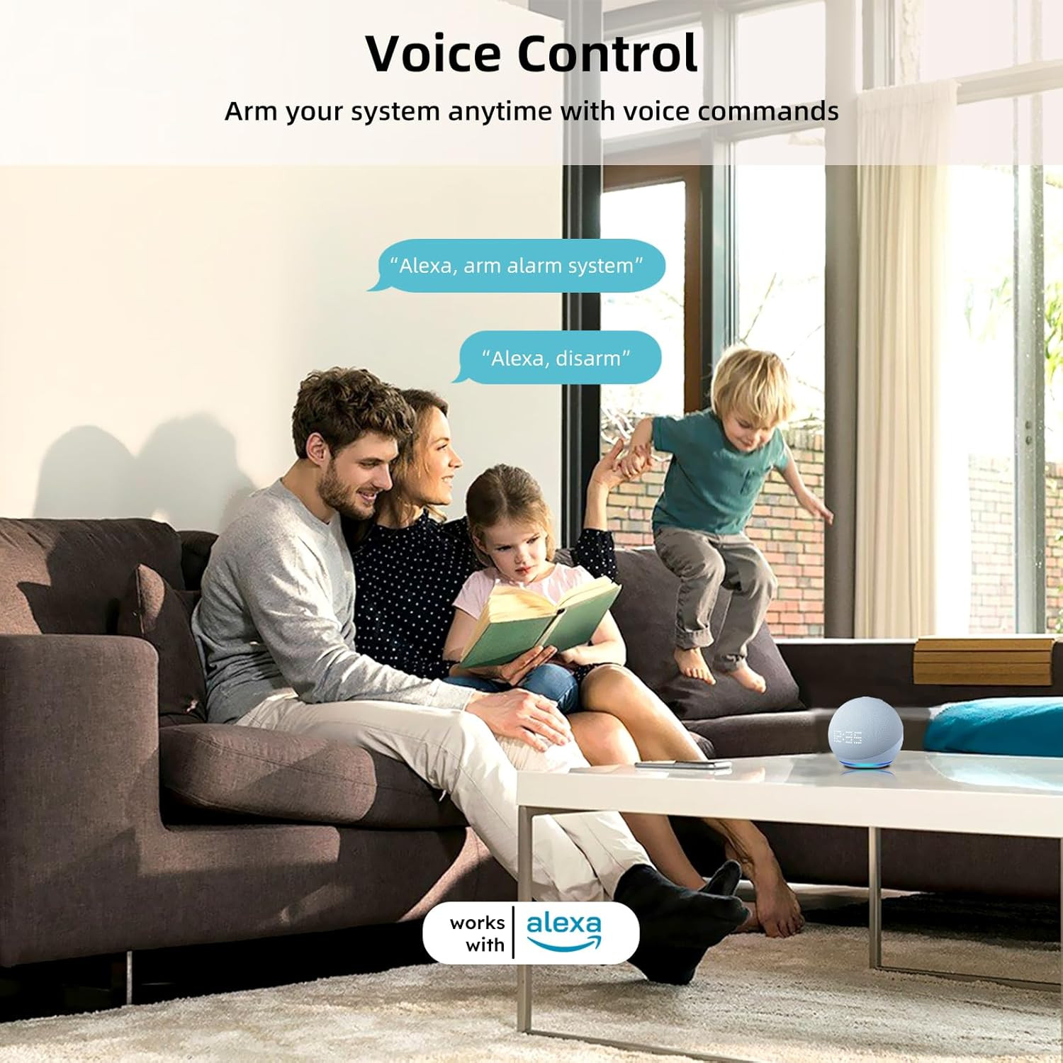 Wireless Home Alarm System 17-Piece Kit, Wifi Alarm System for Home Security wit
