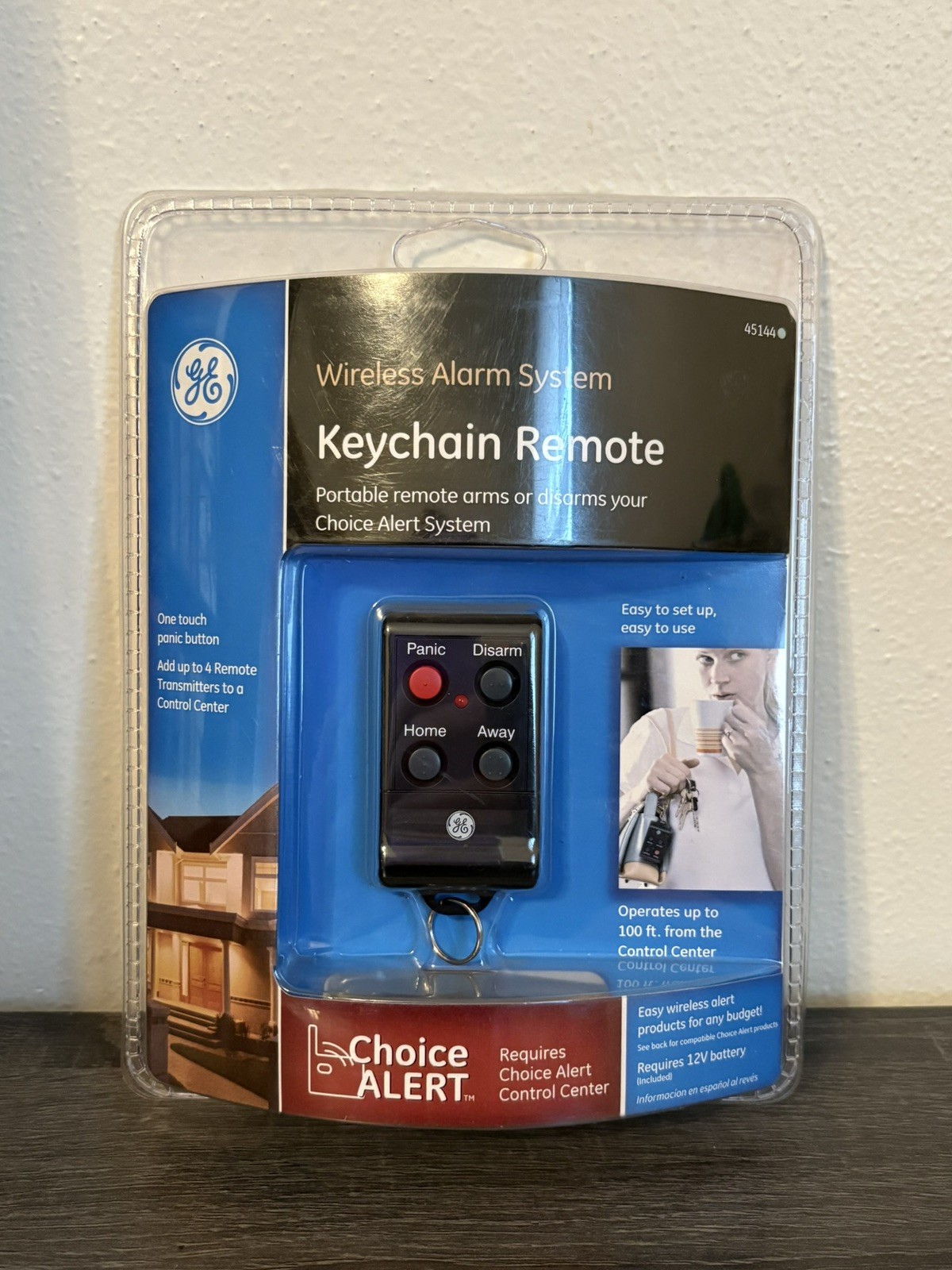 NEW GE Choice Alert Wireless Alarm System Keychain Remote