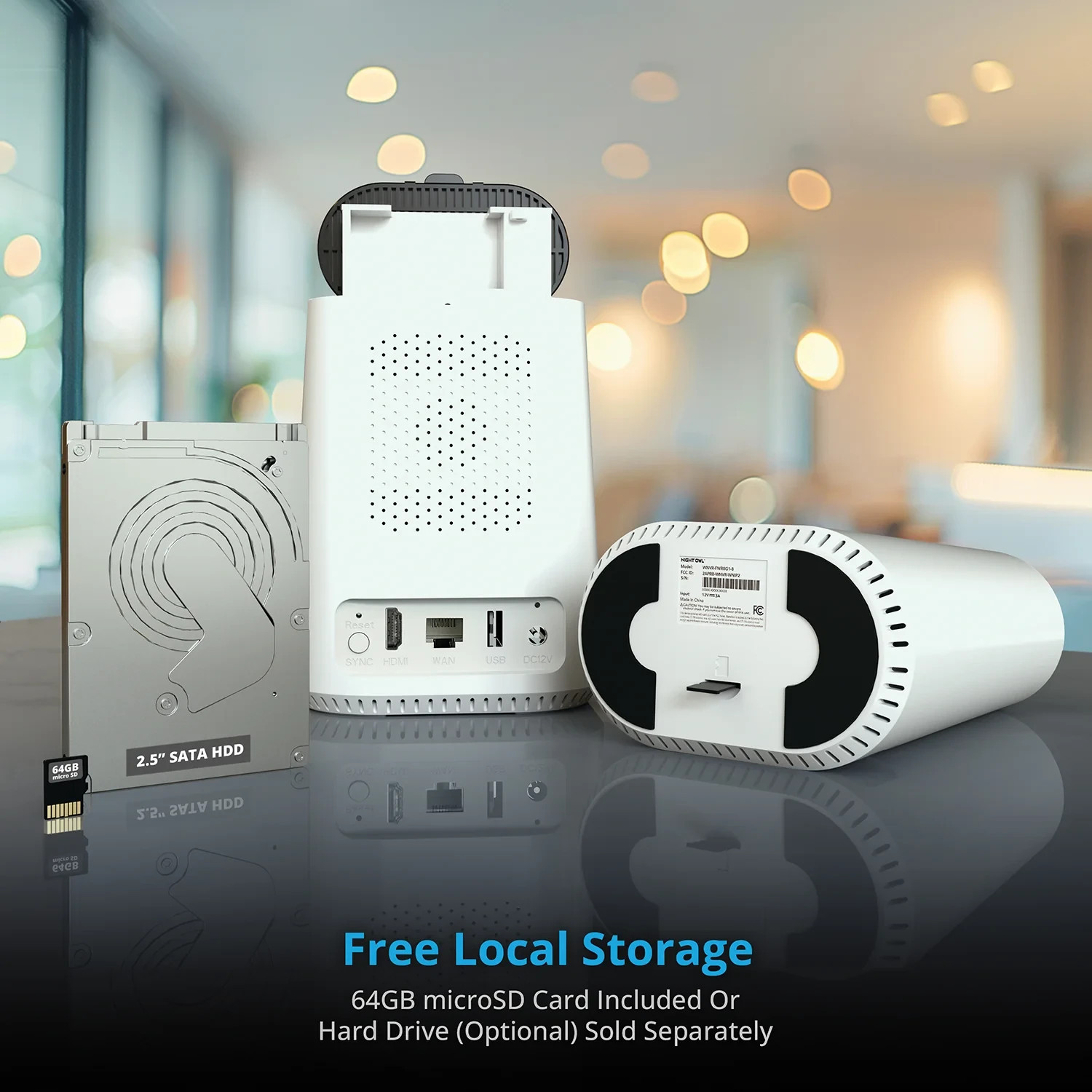 Night Owl 2K Wireless Battery Powered Cameras Security System (Refurbished)