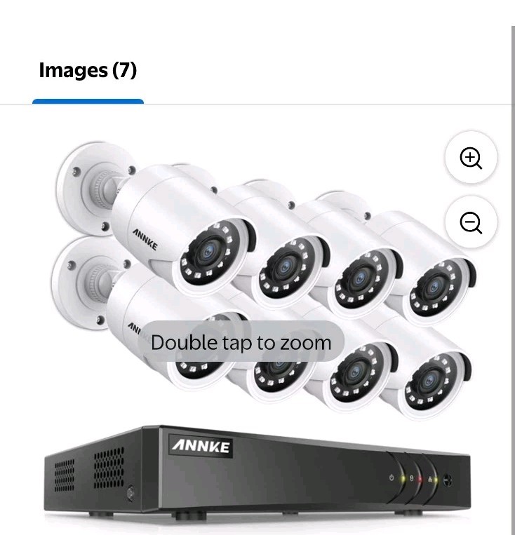 Sale 8-Cameras Security System 1TB DVR 18.5″ LED Monitor Mouse Keyboard