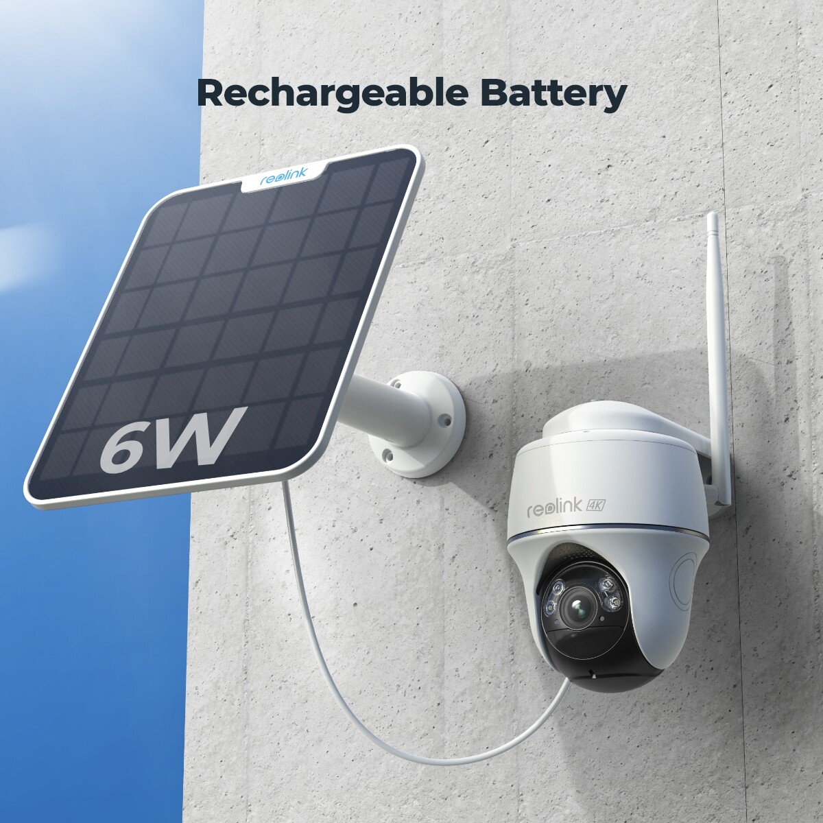 Reolink Home Hub 4K Solar Wireless Security Camera Argus PT Ultra with Solar