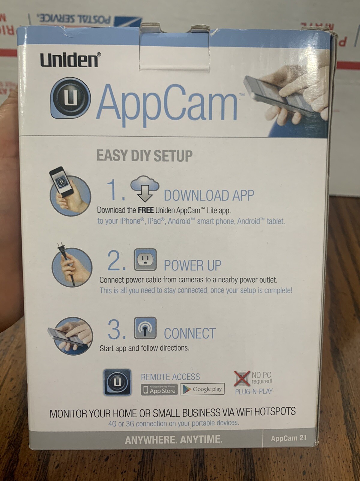 Uniden APPCAM21 Indoor Wireless WIFI Camera – Monitor Anywhere – No PC Required