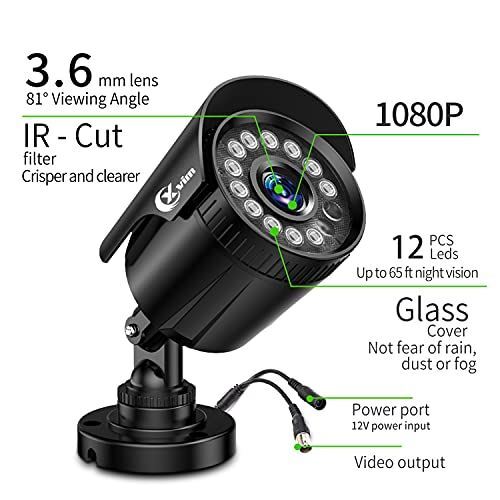 XVIM 8CH 1080P Security Camera System Home Security Outdoor 1TB Hard Drive Pre-I
