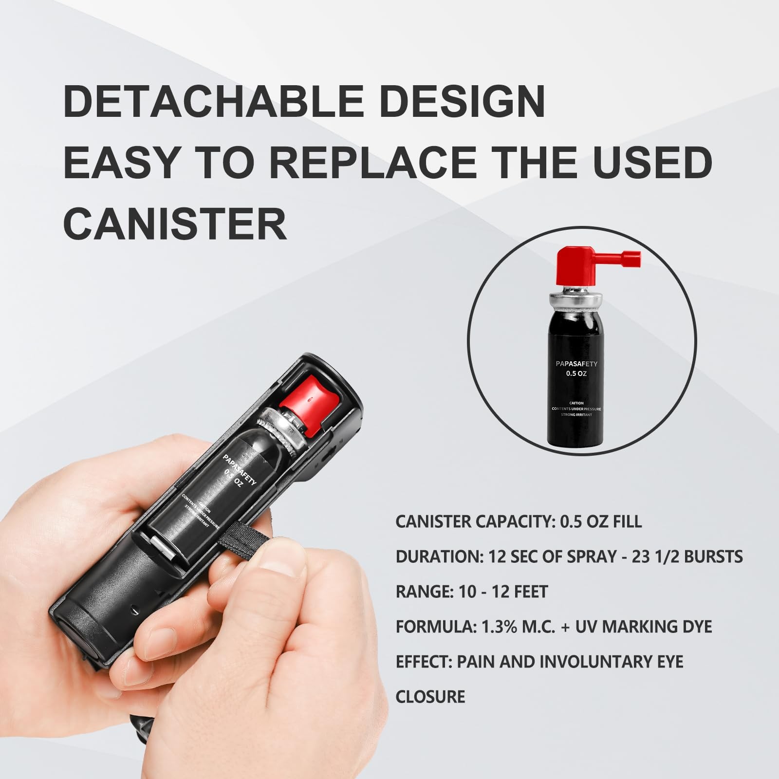 3-in-1 Pepper Spray Self Defence Personal Alarm Set for Women, Max Strength P…