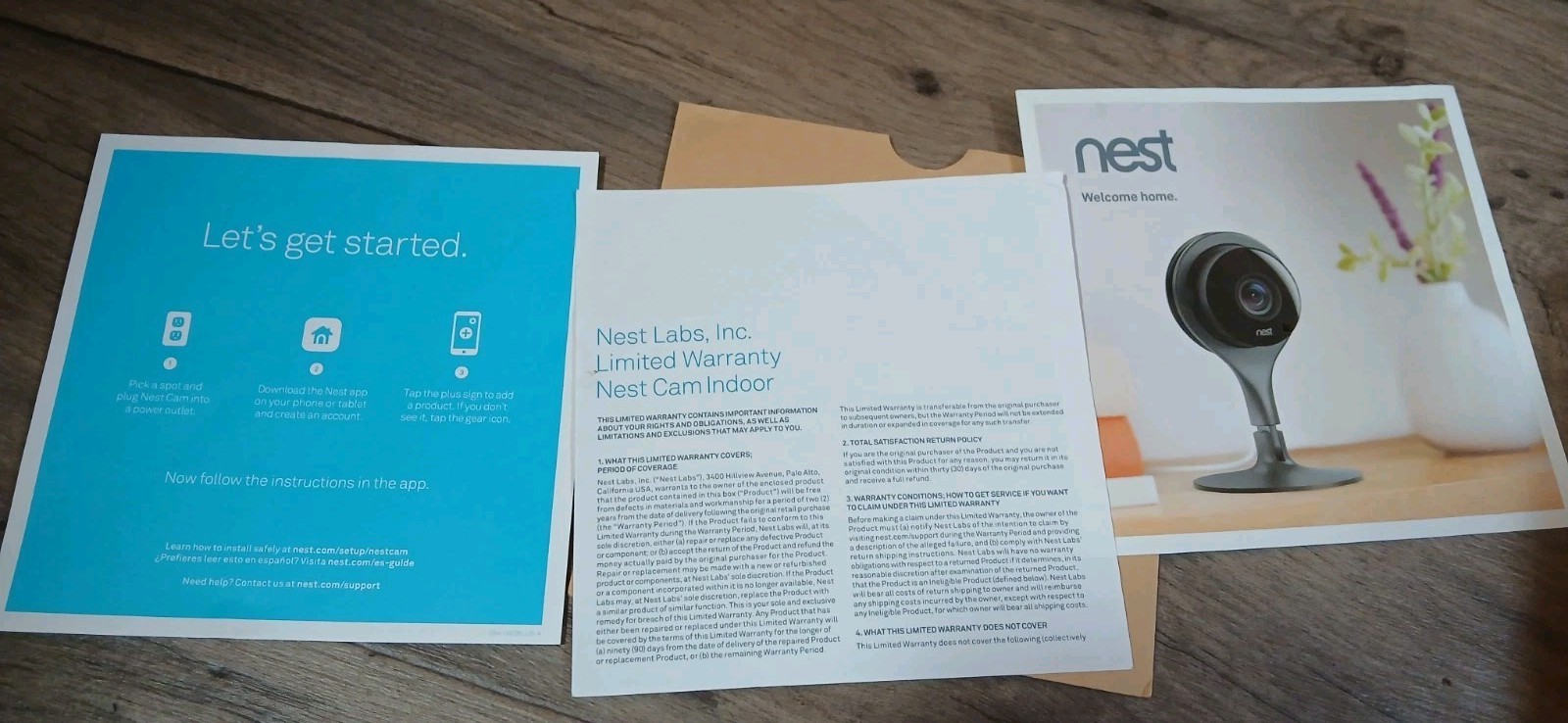 Google Nest Cam – NC1102ES – Indoor Security Camera Unit – PARTS OR REPAIR
