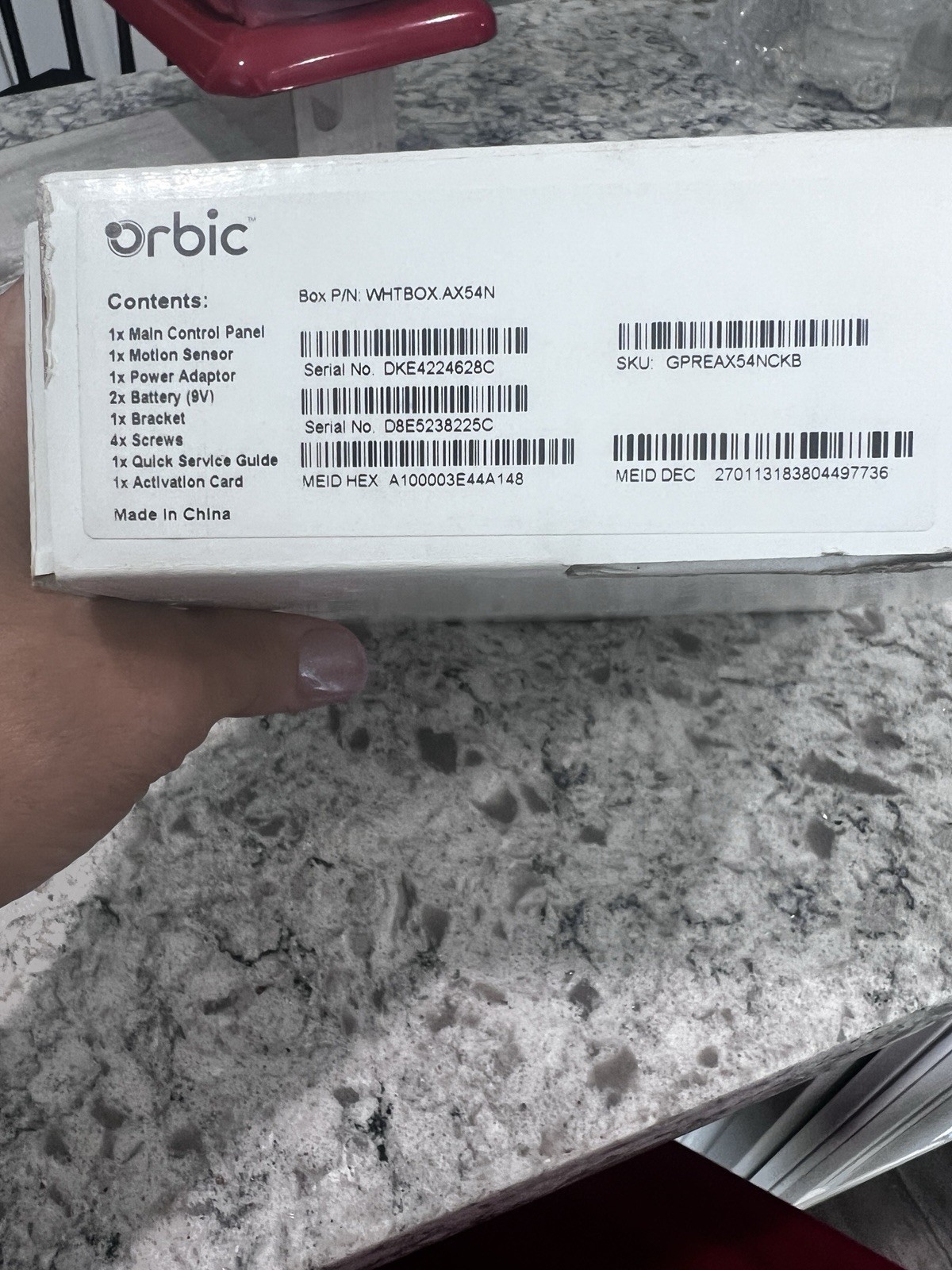 Orbic Alarm System by Straight Talk AX54N Remote Batteries not included
