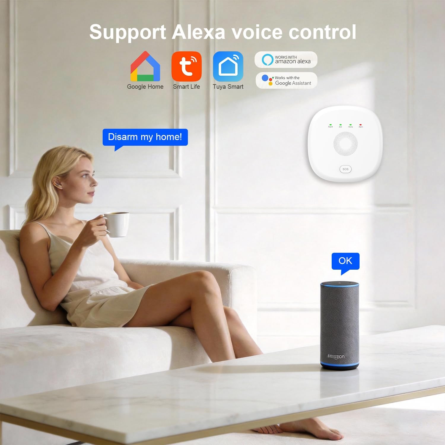2026 Wireless Smart Home Security System with App Alerts & Alexa Compatibility