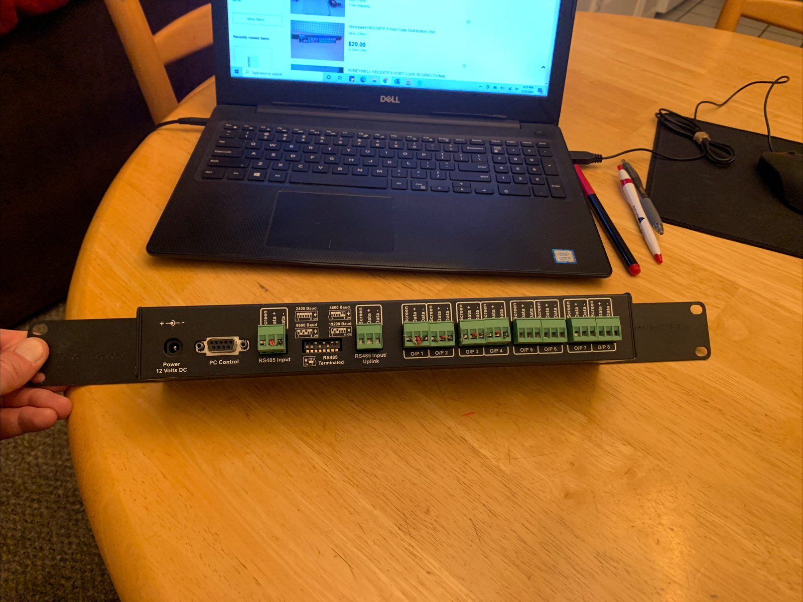 HONEYWELL HDCD8TP 8 PORT CODE BI-DIRECTIONAL DISTRIBUTION UNIT REV:D1 used test