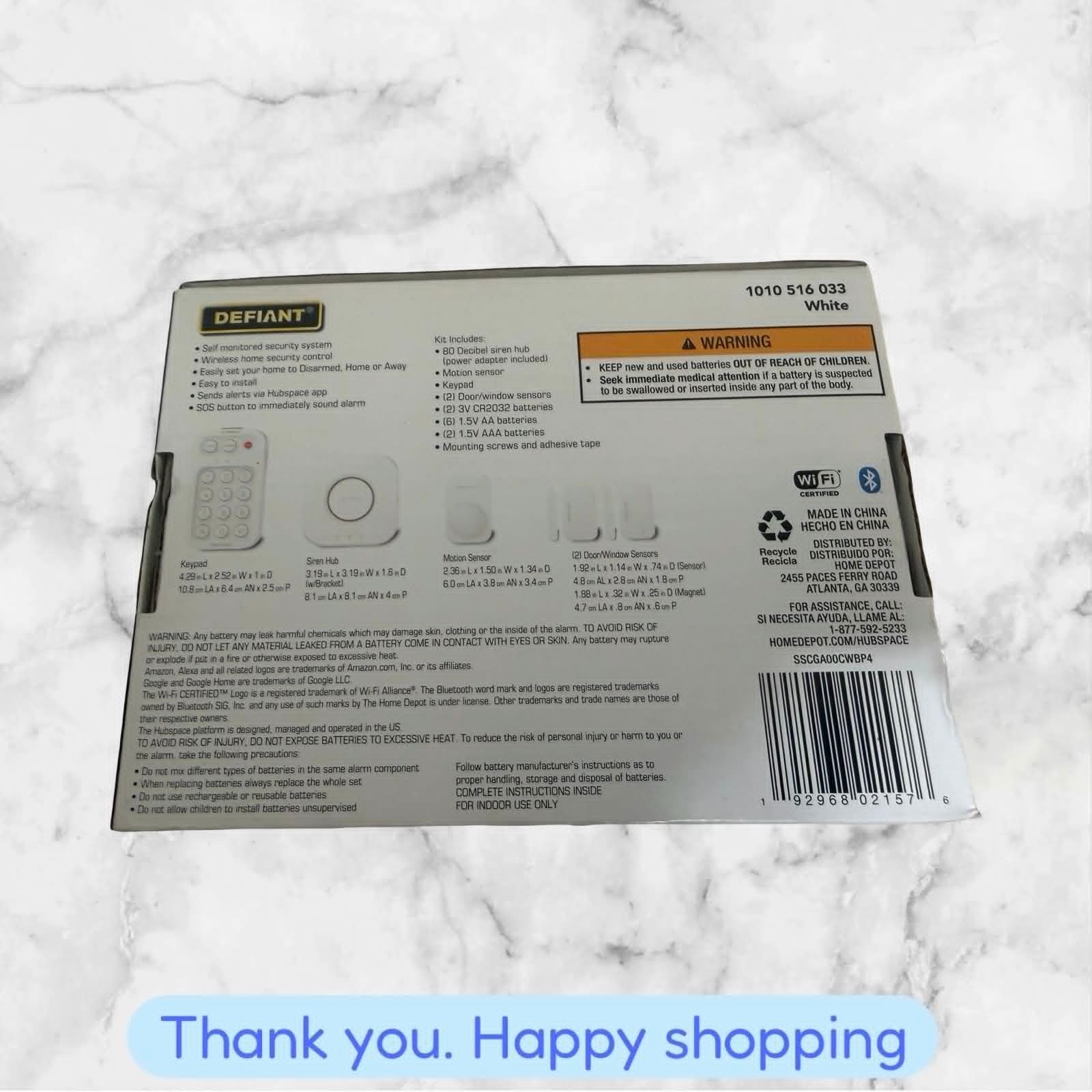Defiant Smart Home Alarm System w/ WiFi and Bluetooth BRAND NEW SHIPPING