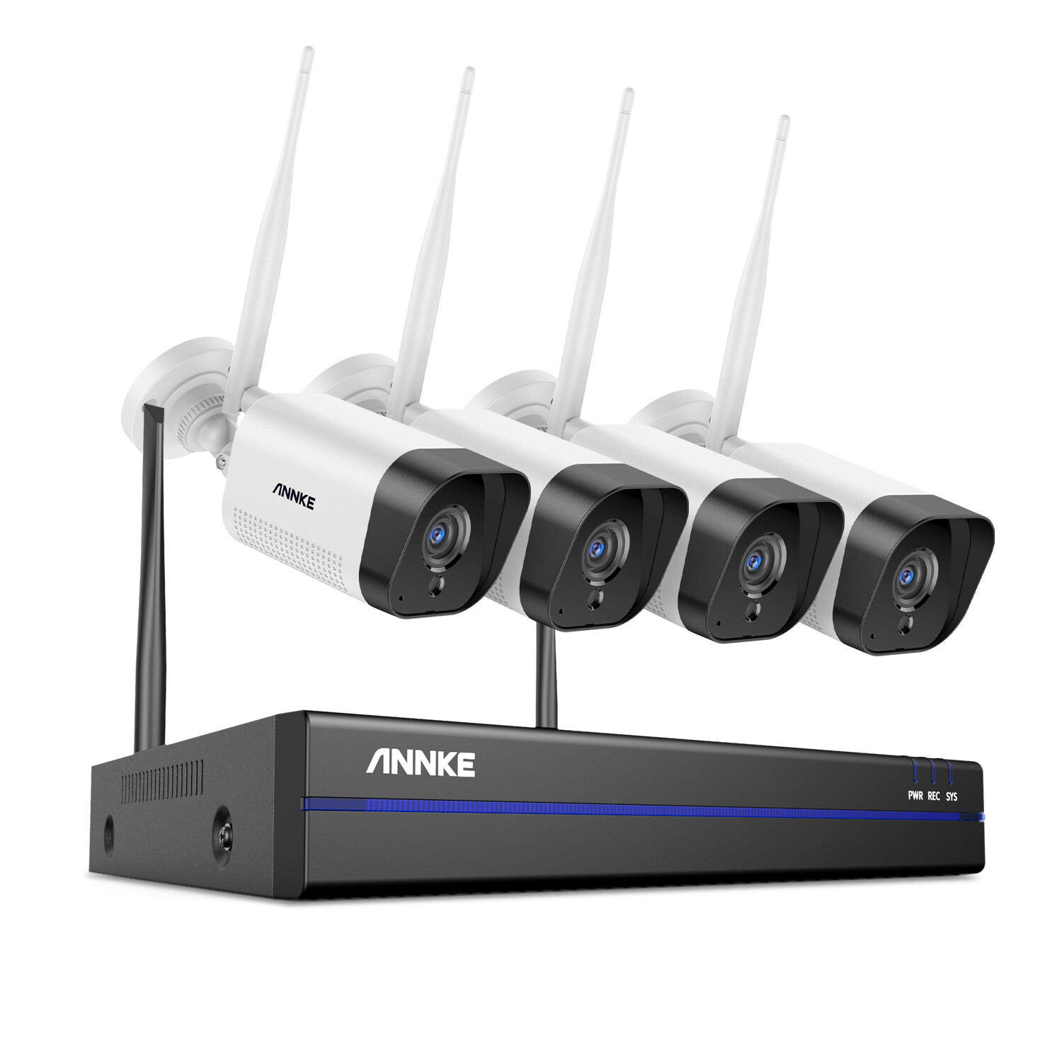 ANNKE 5MP 8CH NVR Wireless Security IP Camera System Two Way Audio AI Detection