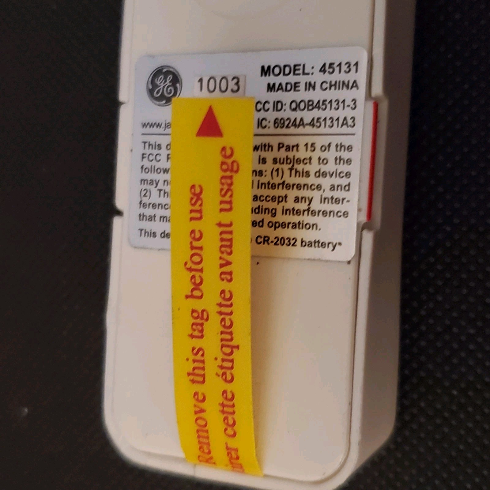 GE Choice Alert Wireless Alarm System Window/Door Sensor-Never Used-Not Tested