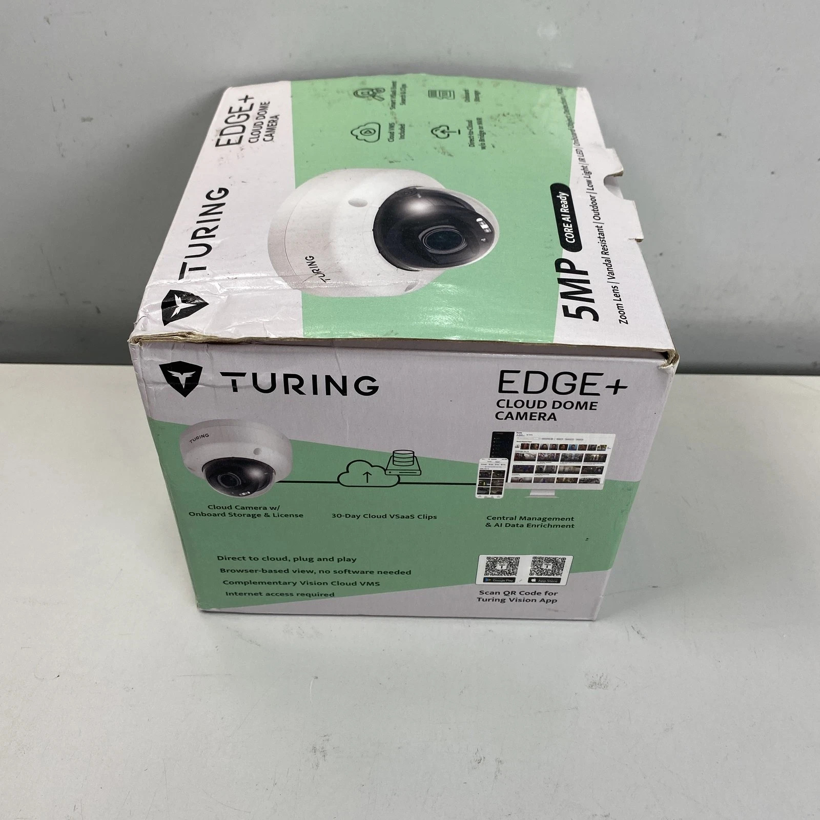Turing – EVC5ZD256-1Y 5MP Edge+ 256GB Onboard Storage Cloud Security Camera
