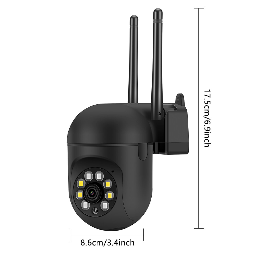 Towell 5G WIFI Camaras De Seguridad Exterior Inalambrica Con Vision Nocturna HD