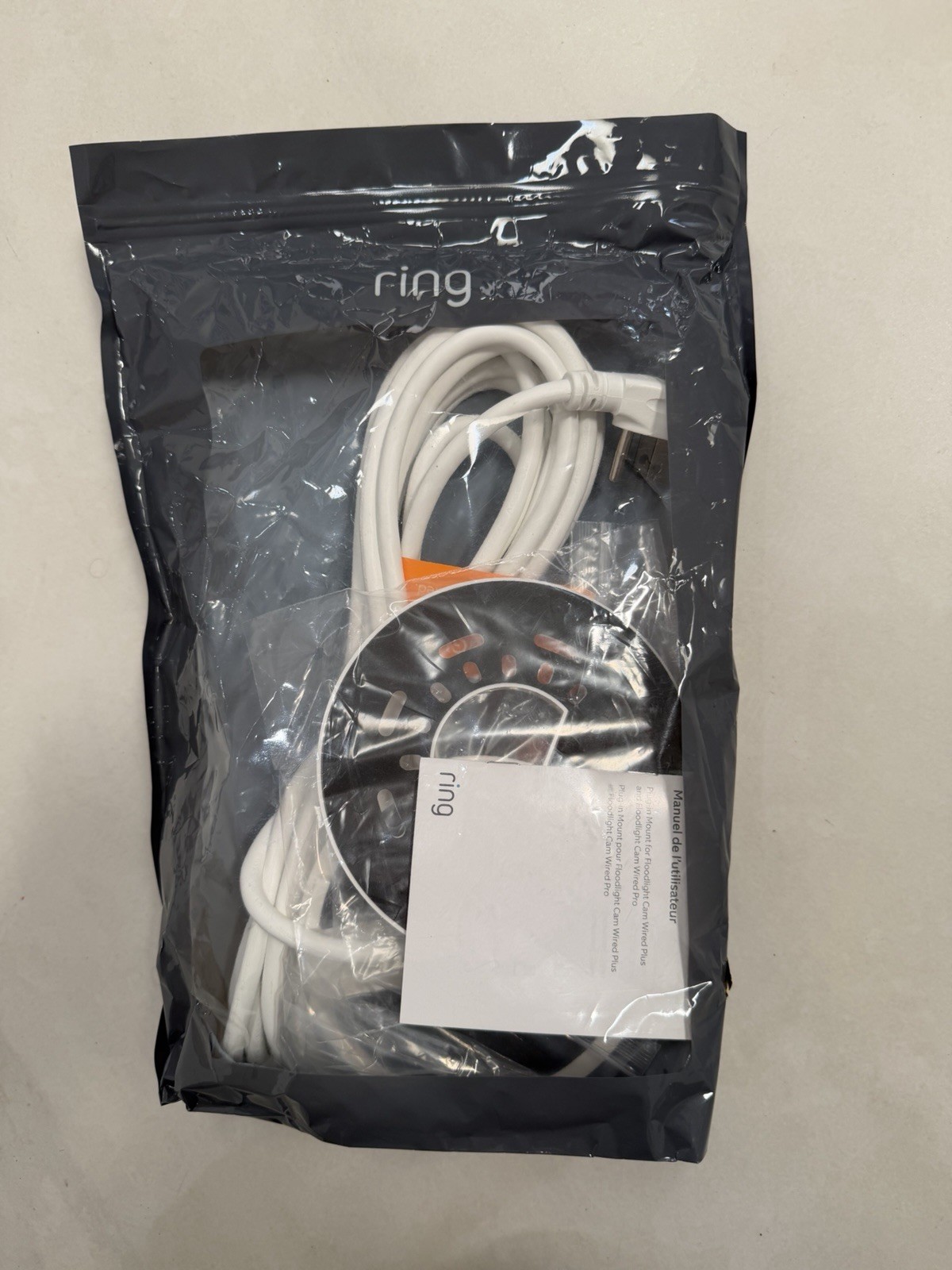 New Ring Plug-In Mount for Floodlight Cams – White