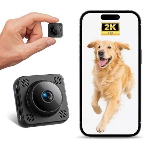 Shibet Mini Camera, Home Security, 2K WiFi with Free Cloud, Black, MSRP $39