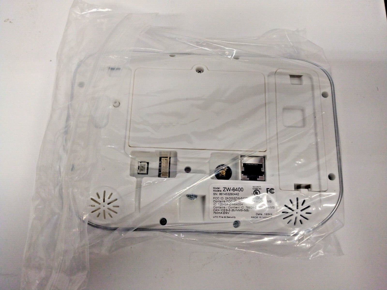 Interlogix ZW-6400 Zero Wire Self Contained Alarm System *Missing battery*