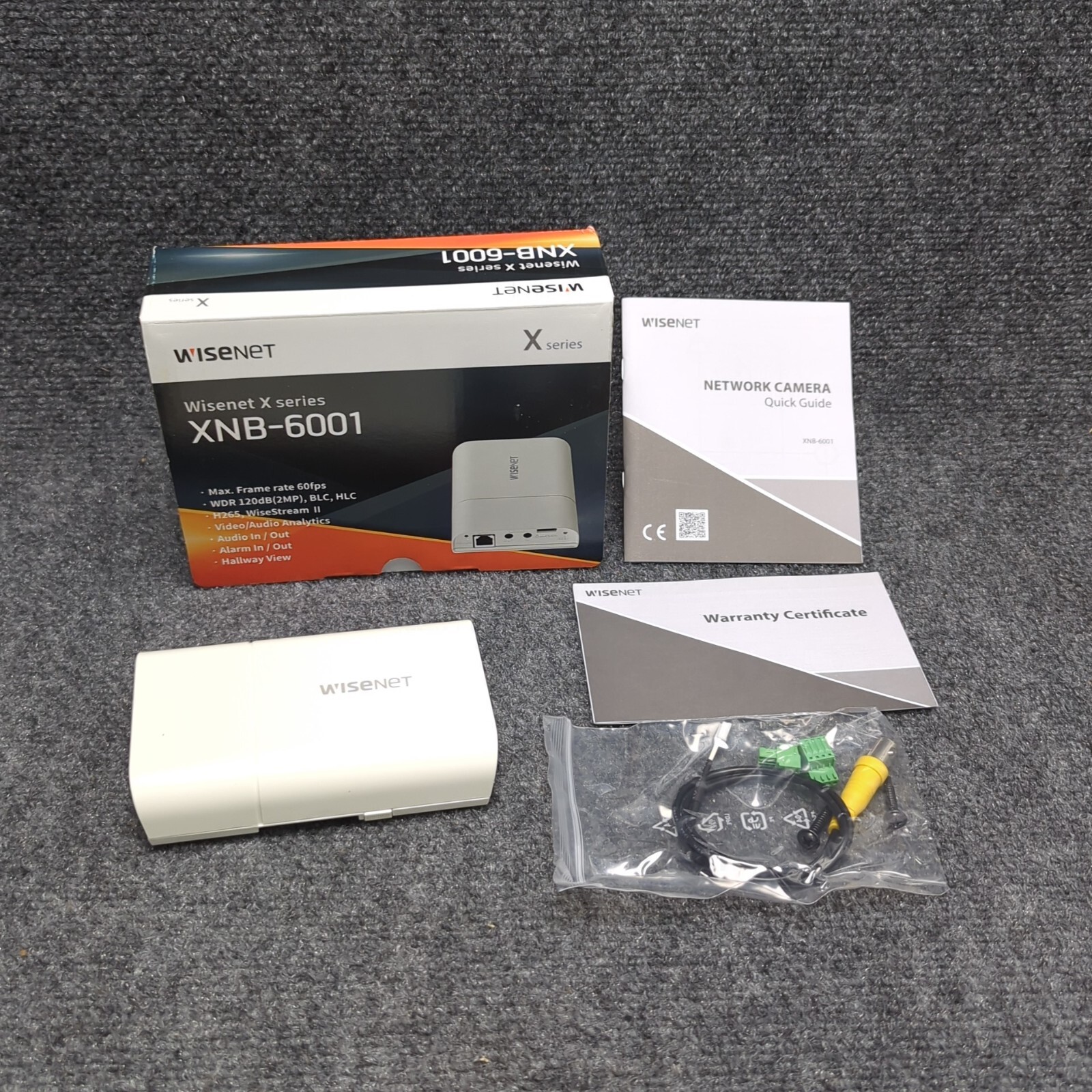 Hanwha Techwin XNB-6001 Wisenet X Series 2MP Network Camera Main Module Base NIB