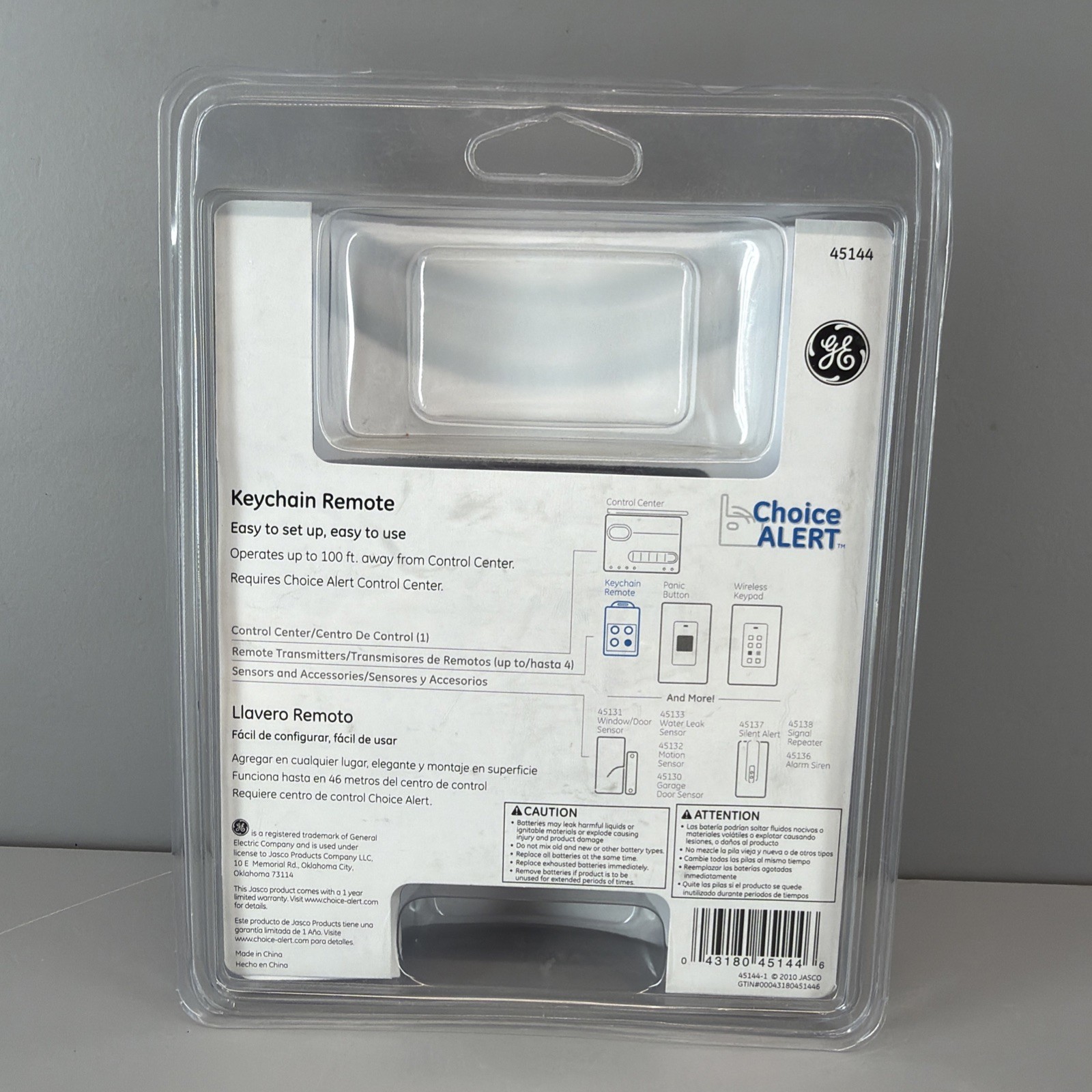 Wireless Alarm System Keychain Remote Home House GE Choice Alert Alarm New 45144