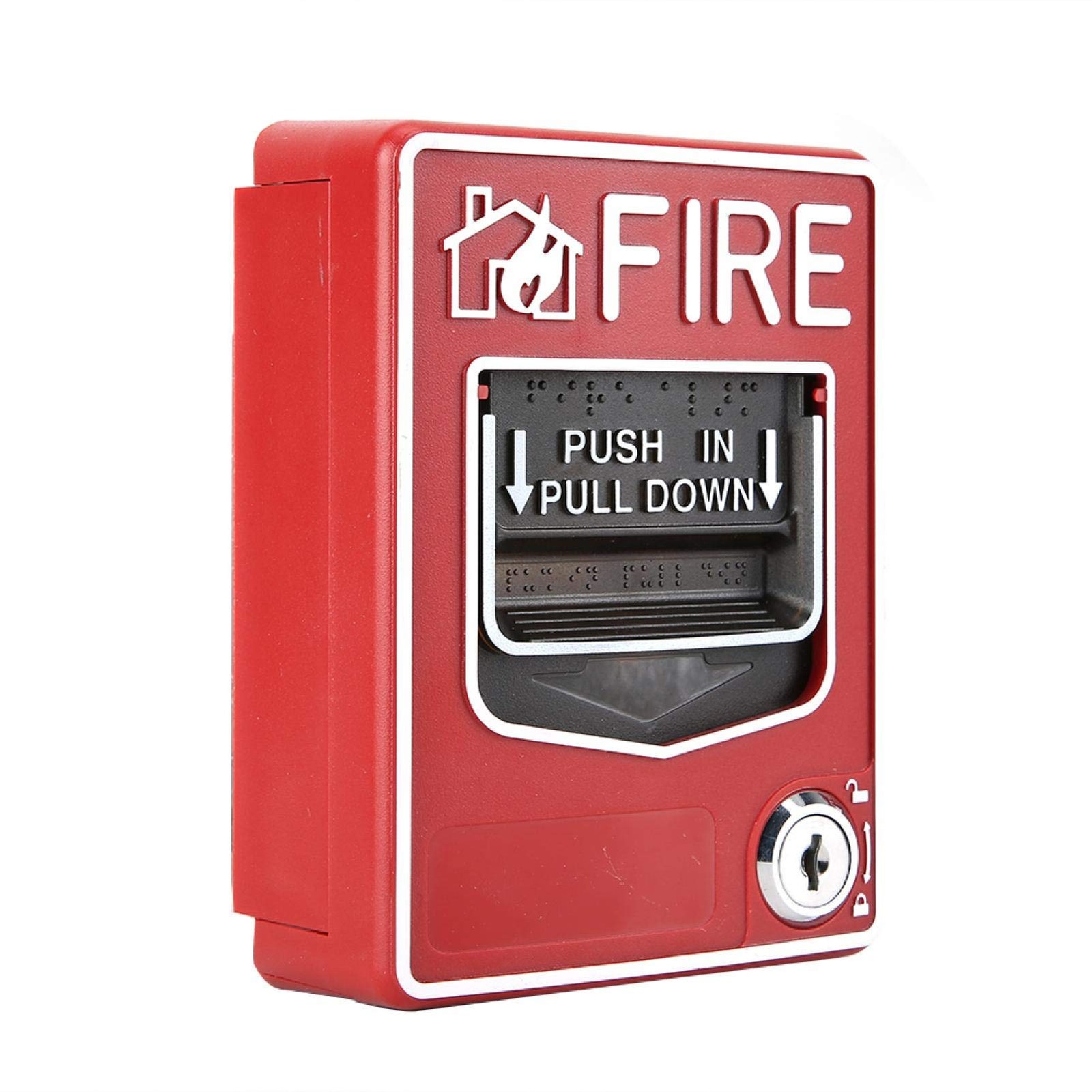 Fire Lite Alarms, Dual Action Manual Pull Station Fire Alarm Horn Siren Alarm…