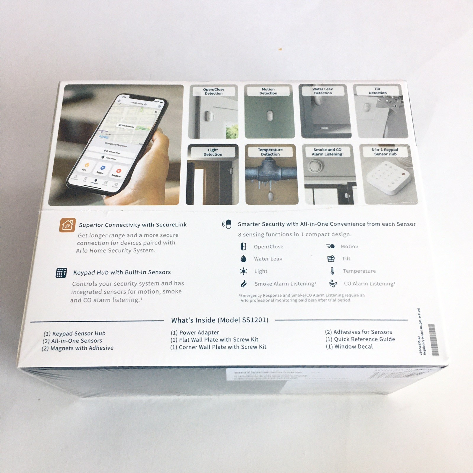 Arlo Home Security System with Wired Keypad Sensor Hub 8 in 1 Sensor – SS1201