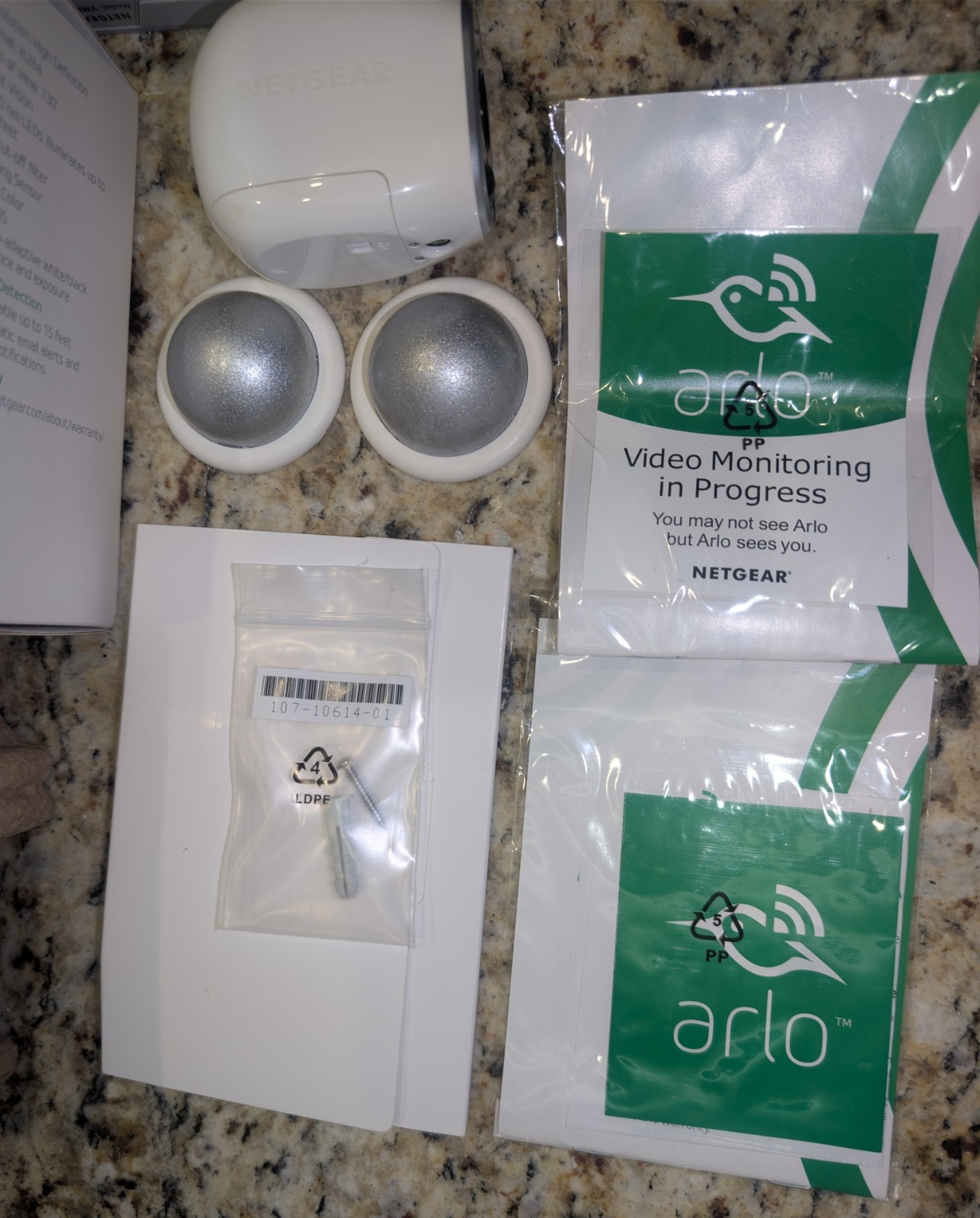 NETGEAR Arlo VMB3000 3 Cameras, Base Station, 12 Tenergy Batteries, Charger OEM