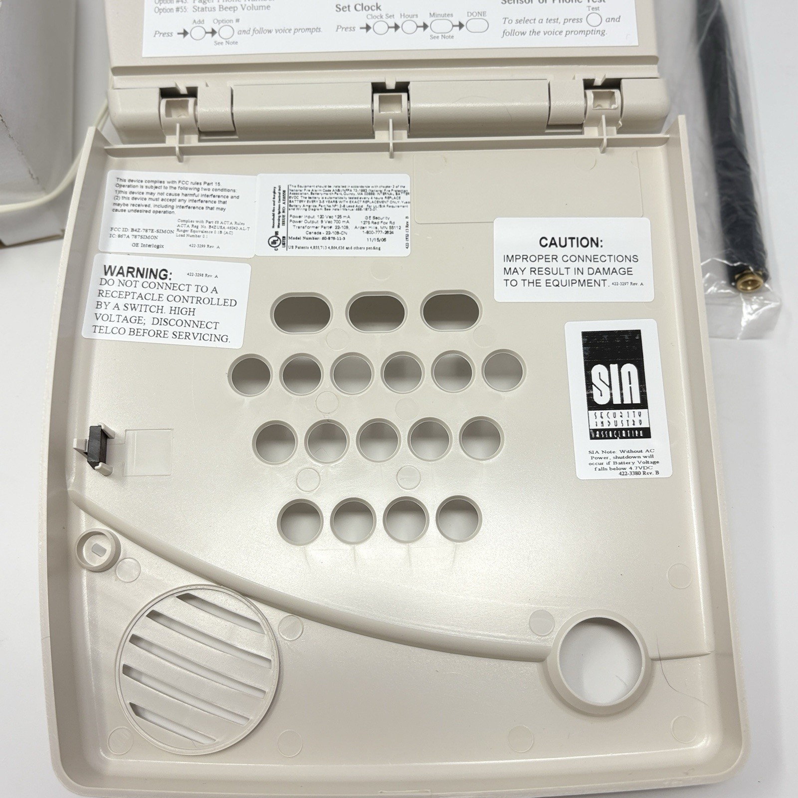 GE ITI Simon 3 Security System Control Panel 80-648-3X Alarm