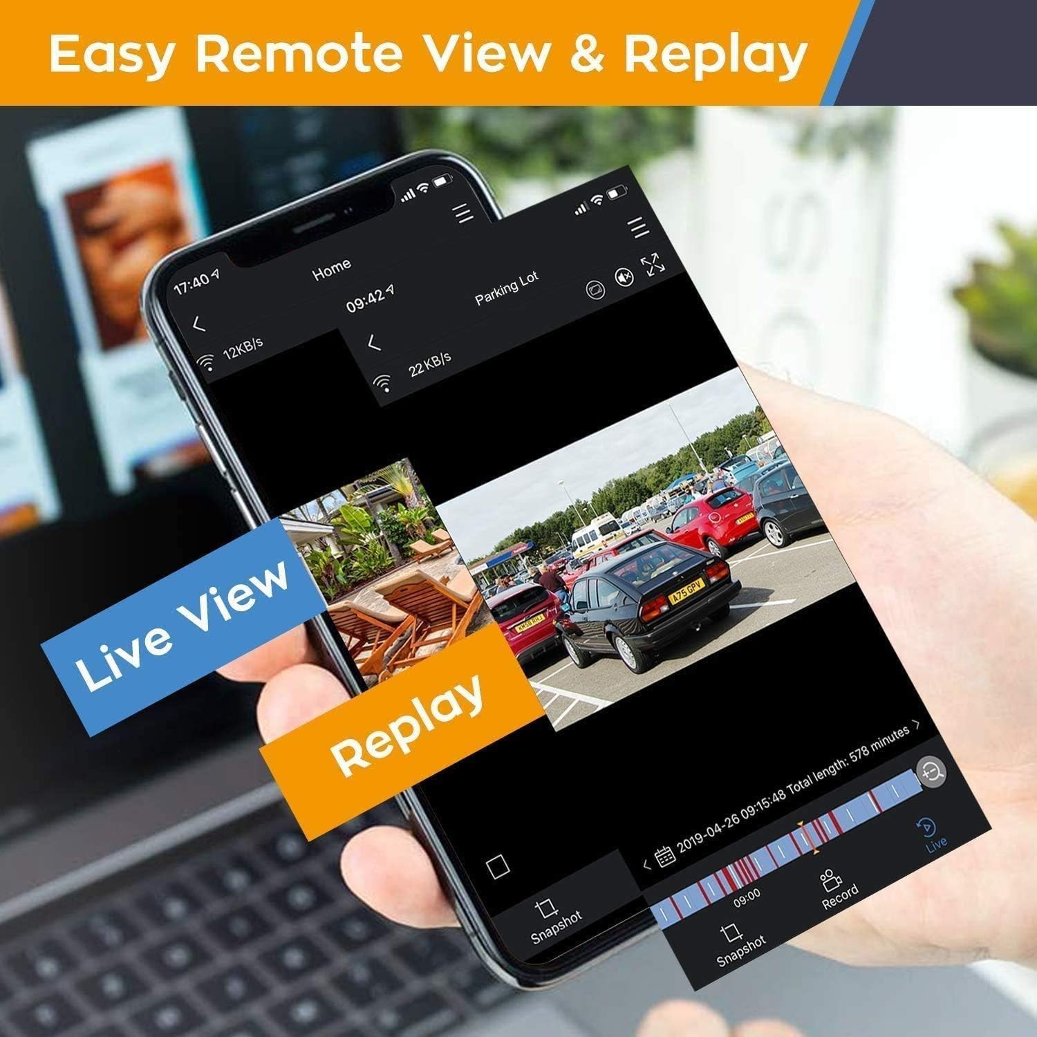 All-Weather 4-Camera Security System: Solar Powered with 64GB Local Storage